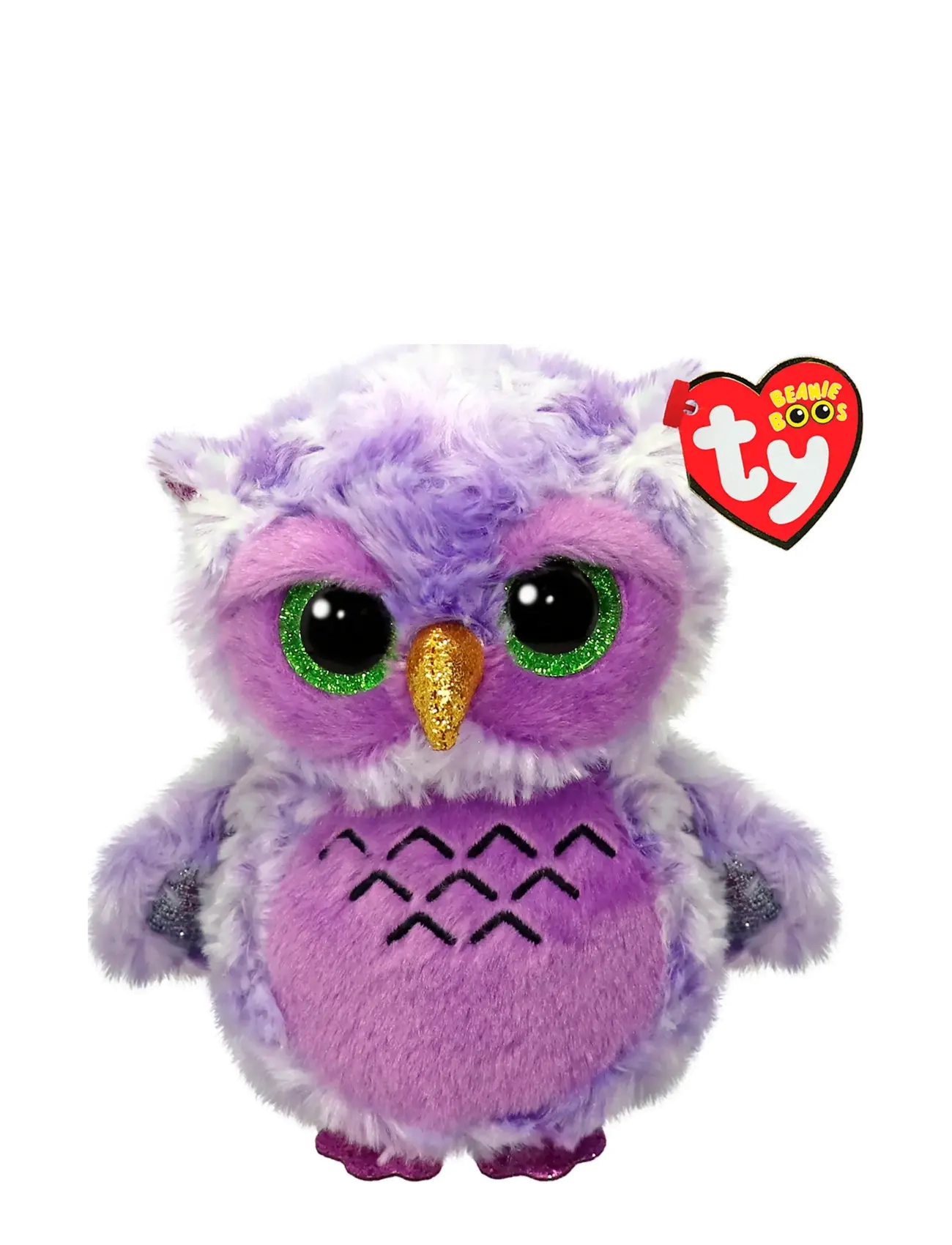 TY Owlivia Owl Purple - Boos - Reg, 15.5 cm, Multi/patterned, Soft Legetøj > Stuffed Animals, Børn