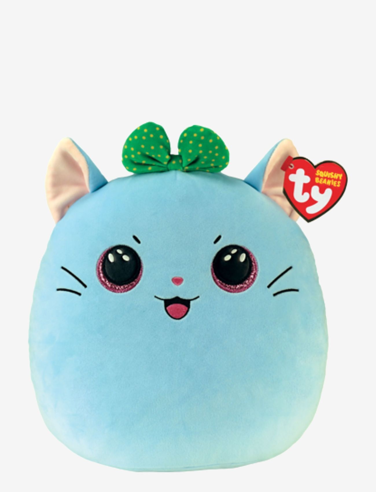 TY - KIRRA - cat with bow squish 25cm - blue - 0
