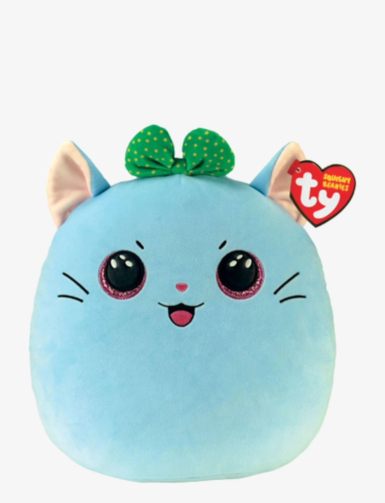 KIRRA - cat with bow squish 25cm - BLUE