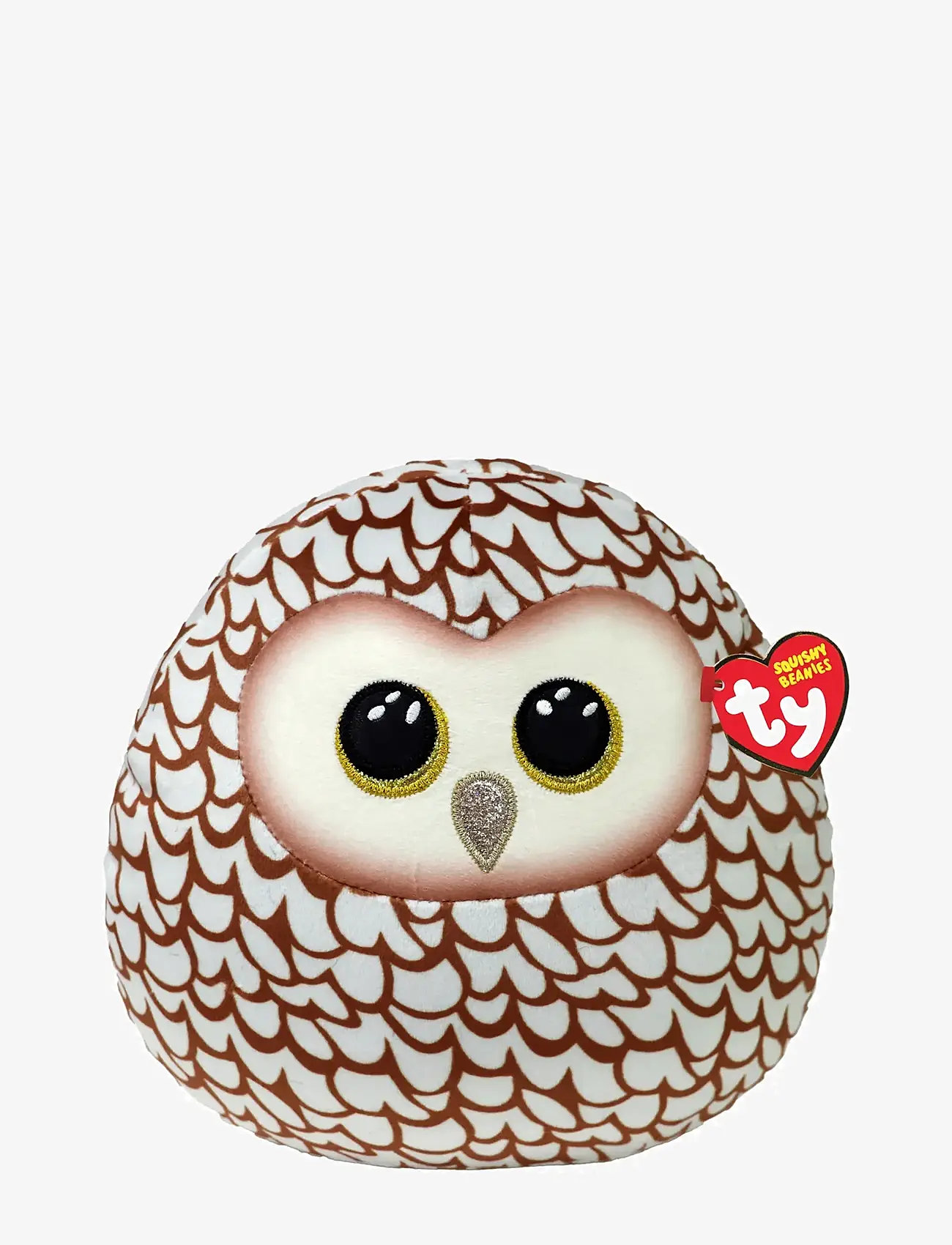 TY - WHOOLIE - owl squish 25cm - tøjdyr - white/brown - 0