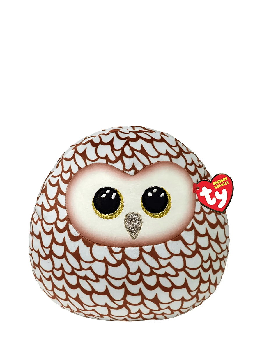 TY - WHOOLIE - owl squish 25cm - pehmed loomad - white/brown - 0