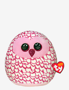 Ty PINKY - pink owl squish 25cm, TY