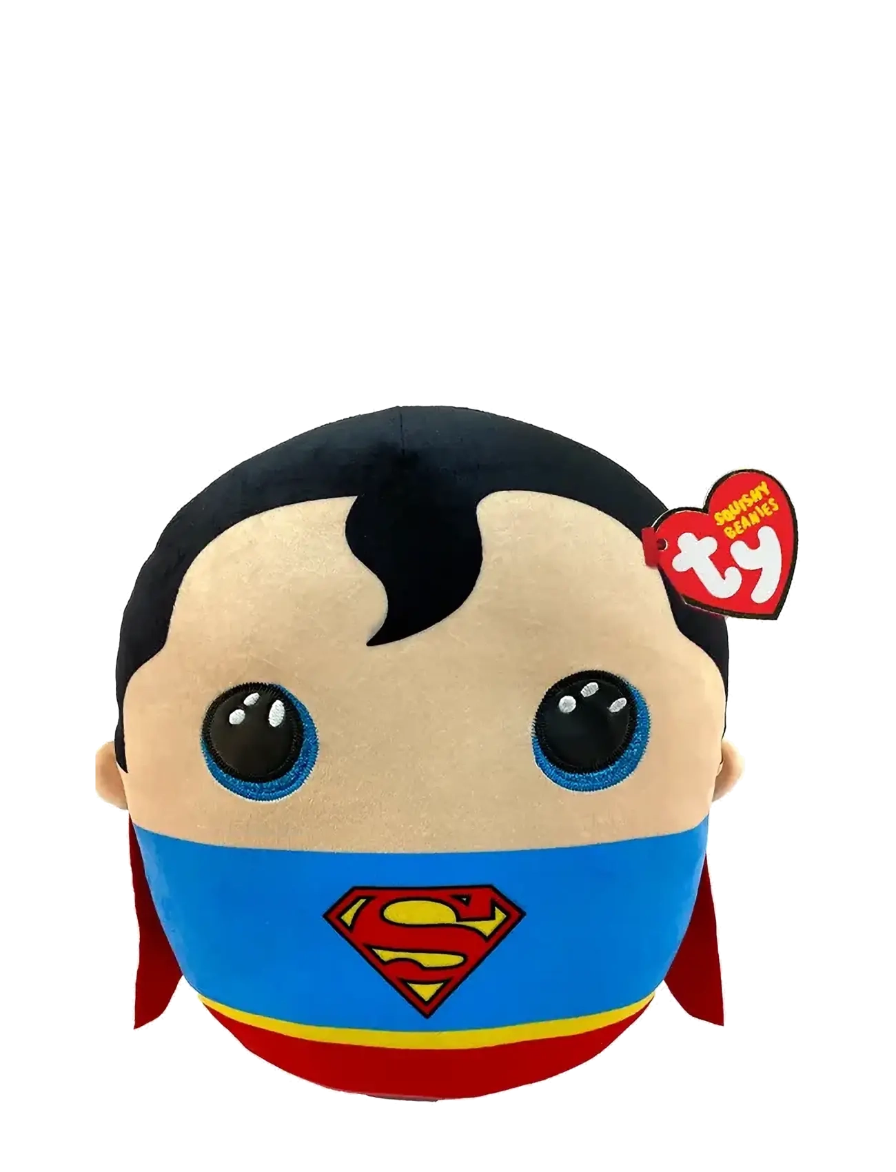 TY Superman Squish 25Cm, Stuffed Legetøj, Multi/mønstret, Str: 25 CM