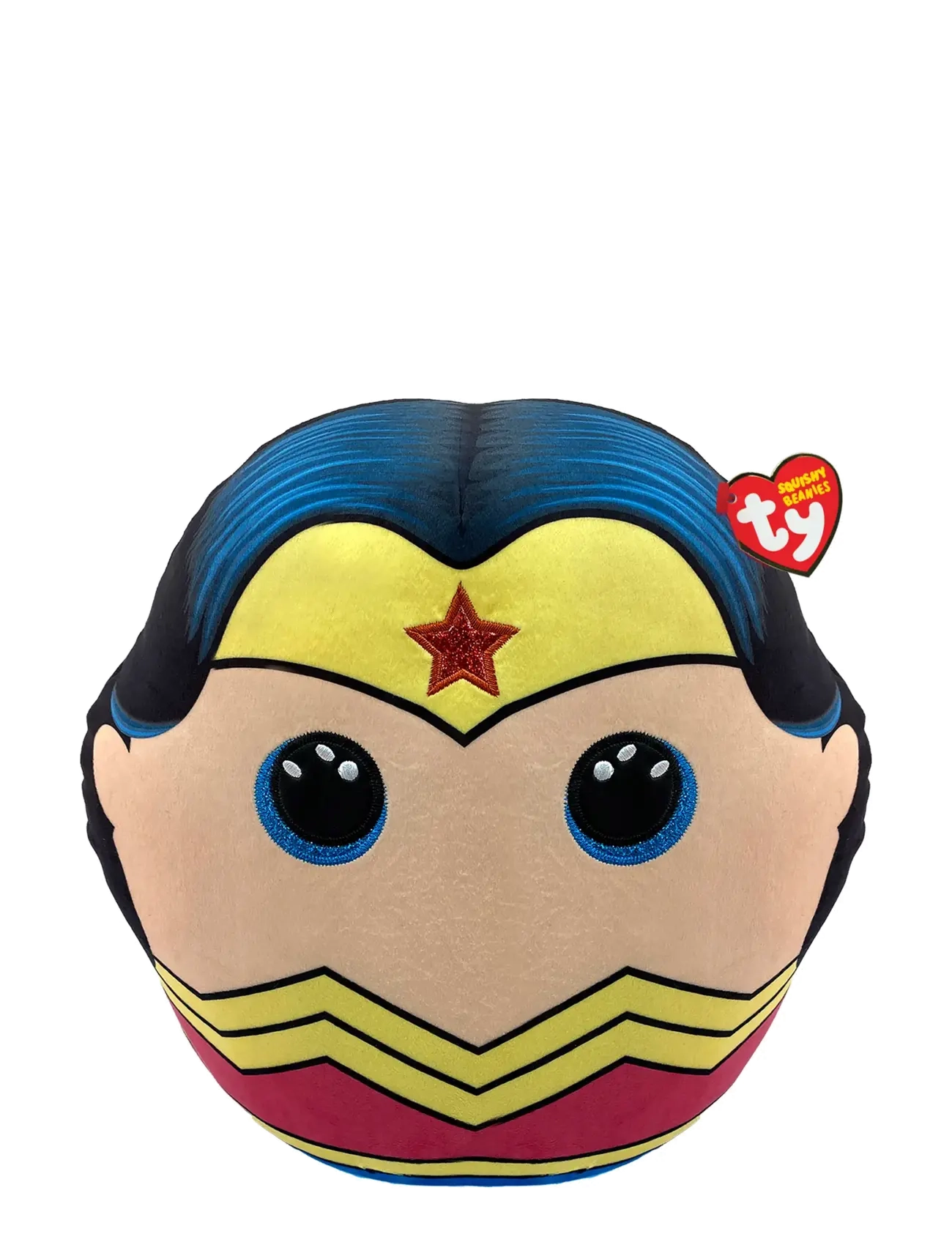 TY Wonder Woman Squish 25Cm, Stuffed Legetøj, Multi/mønstret, Str: 25 CM