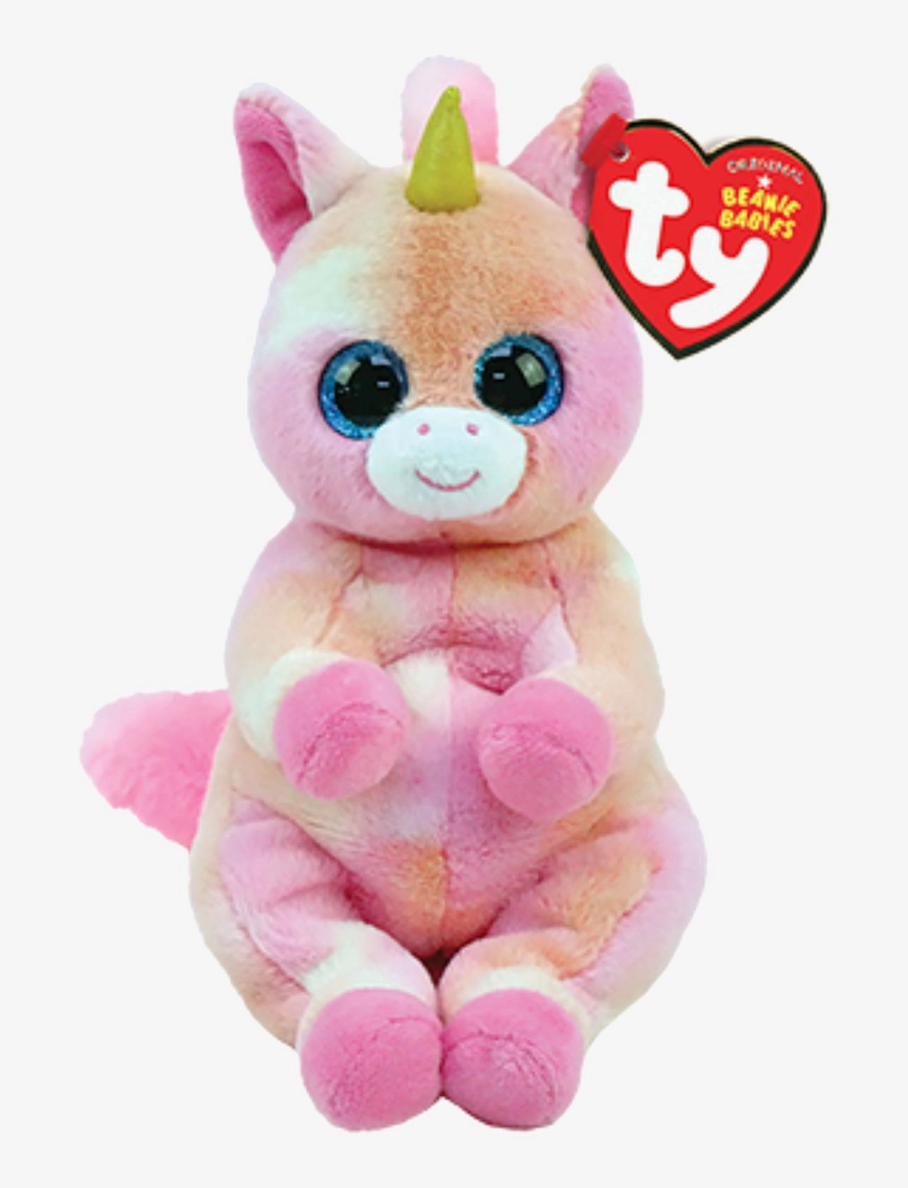 TY Skylar Unicorn Beanie Bellies Reg, 15.5 cm, Soft Spielzeug, Rosa - Stuffed Animals, Kinder