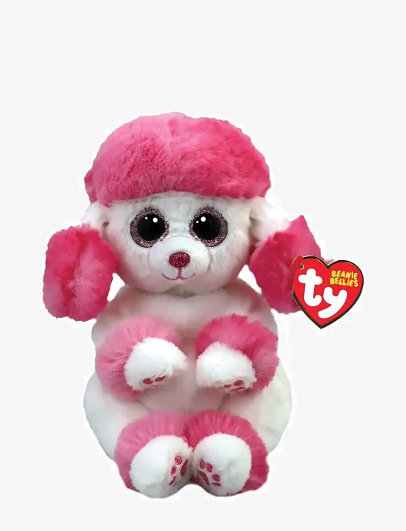 TY - HEARTLY - pink/white poodle belly reg - pink/white - 0
