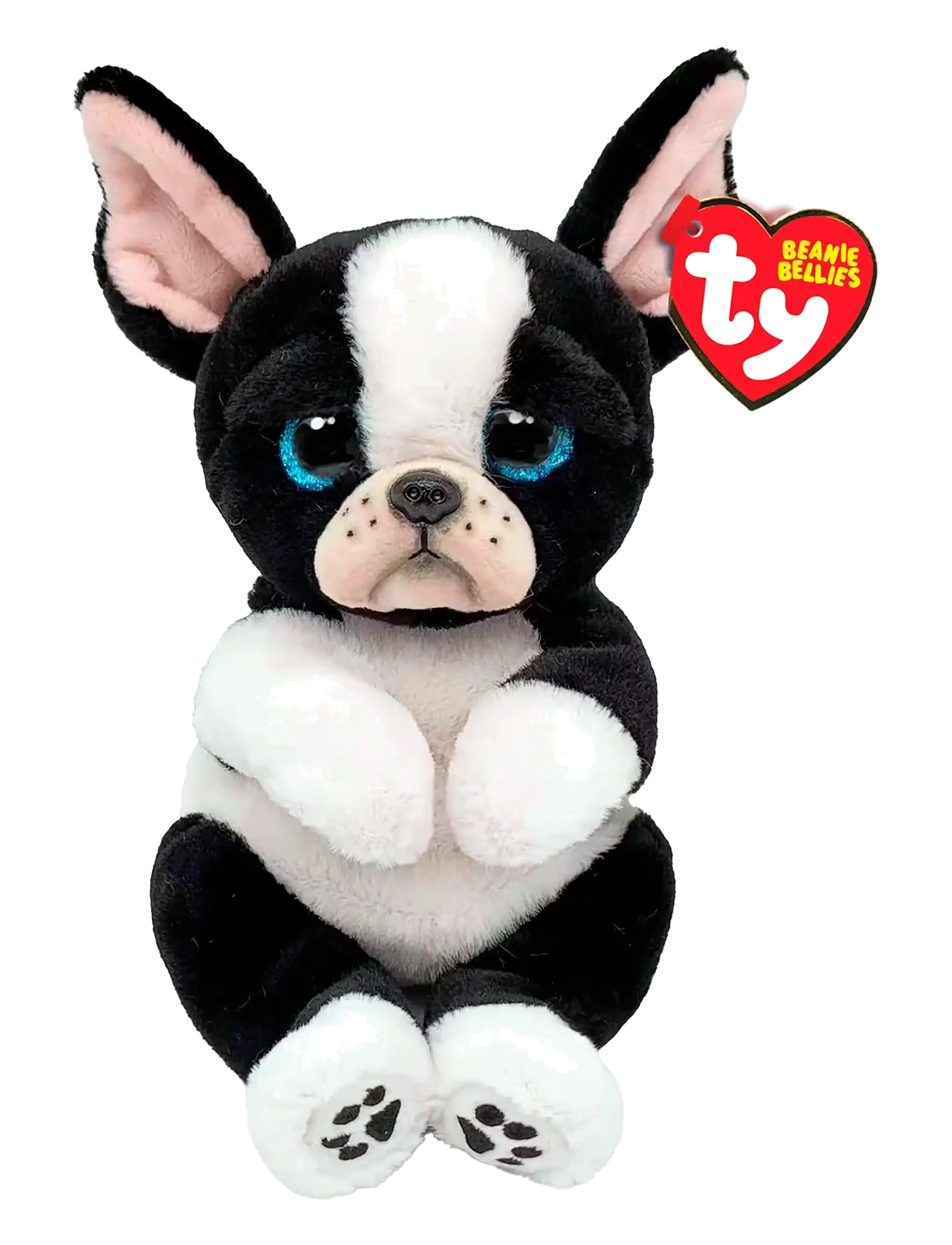 TY Tink Dog Blk/Wht Bellie Reg, 15.5 cm, Soft Spielzeug, Mehrfarbig/gemustert - Stuffed Animals, Kinder