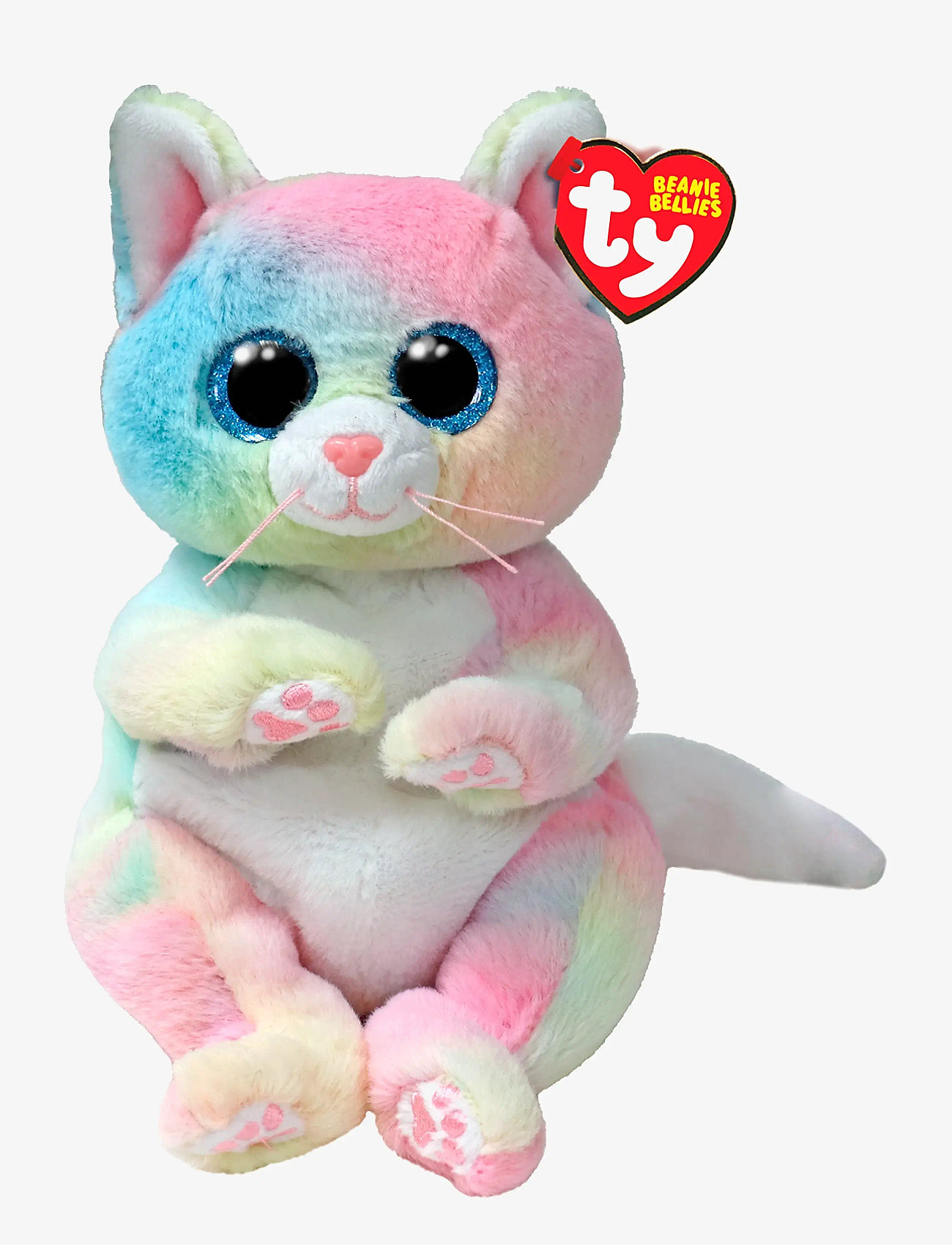 TY - JENNI CAT - BEANIE BELLIES - REG - tøjdyr - rainbow - 0
