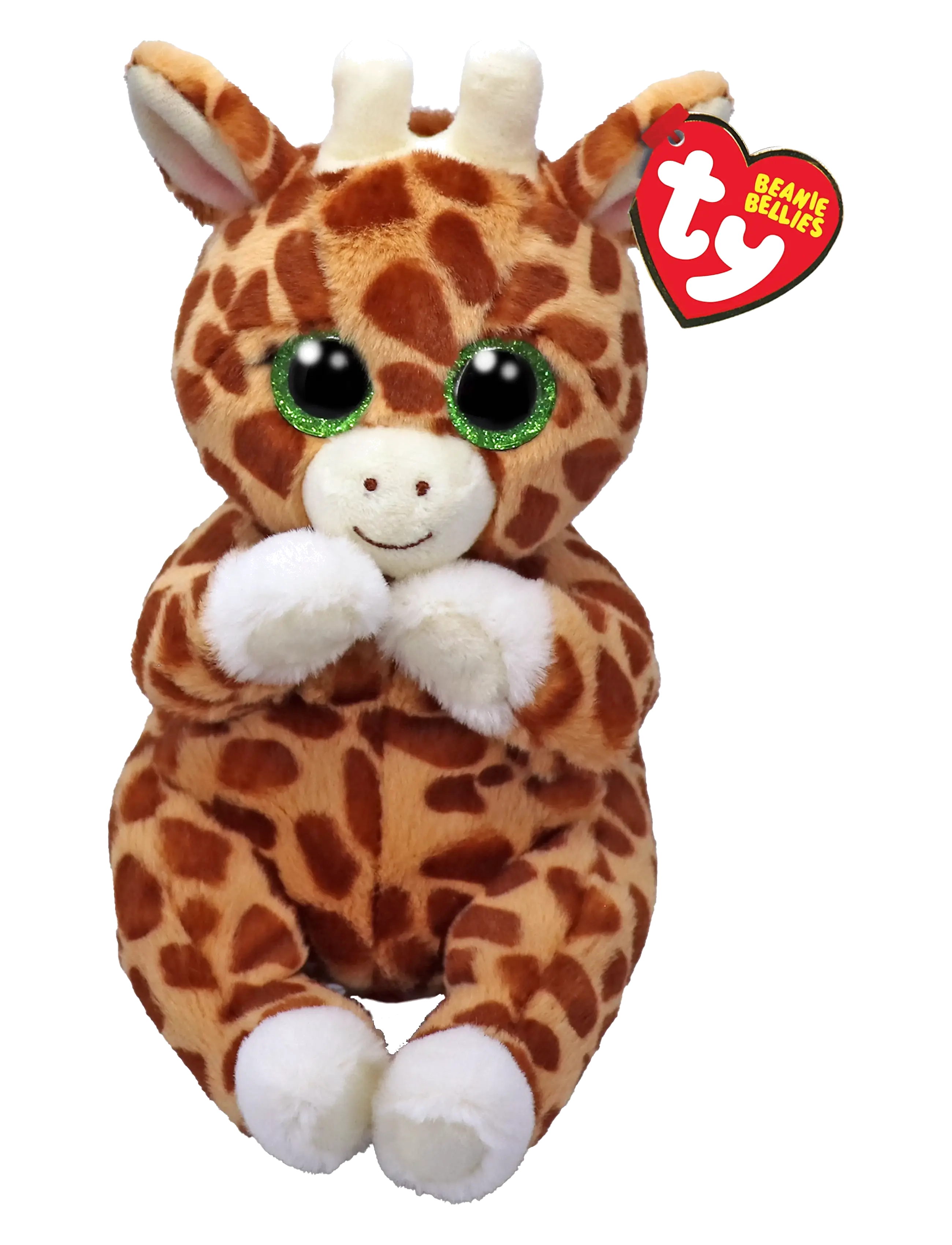 TY Tippi Giraffe - Beanie Bellies - Reg, 15.5 cm, Multi/patterned, Soft Legetøj > Stuffed Animals, Børn