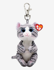 TY - MITZI - grey tabby cat clip - grey - 0