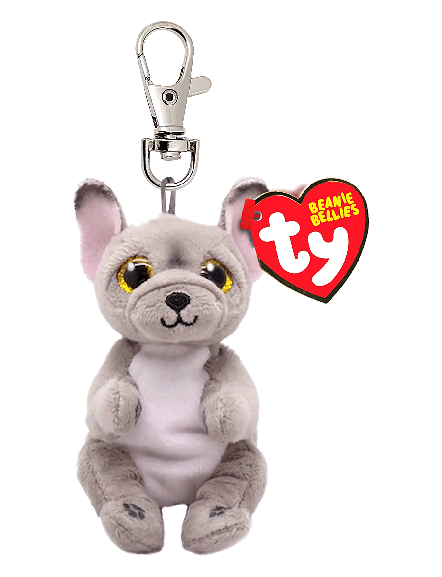 TY - WILFRED - DOG GRAY BELLIE - CLIP - pehmed loomad - grey - 0
