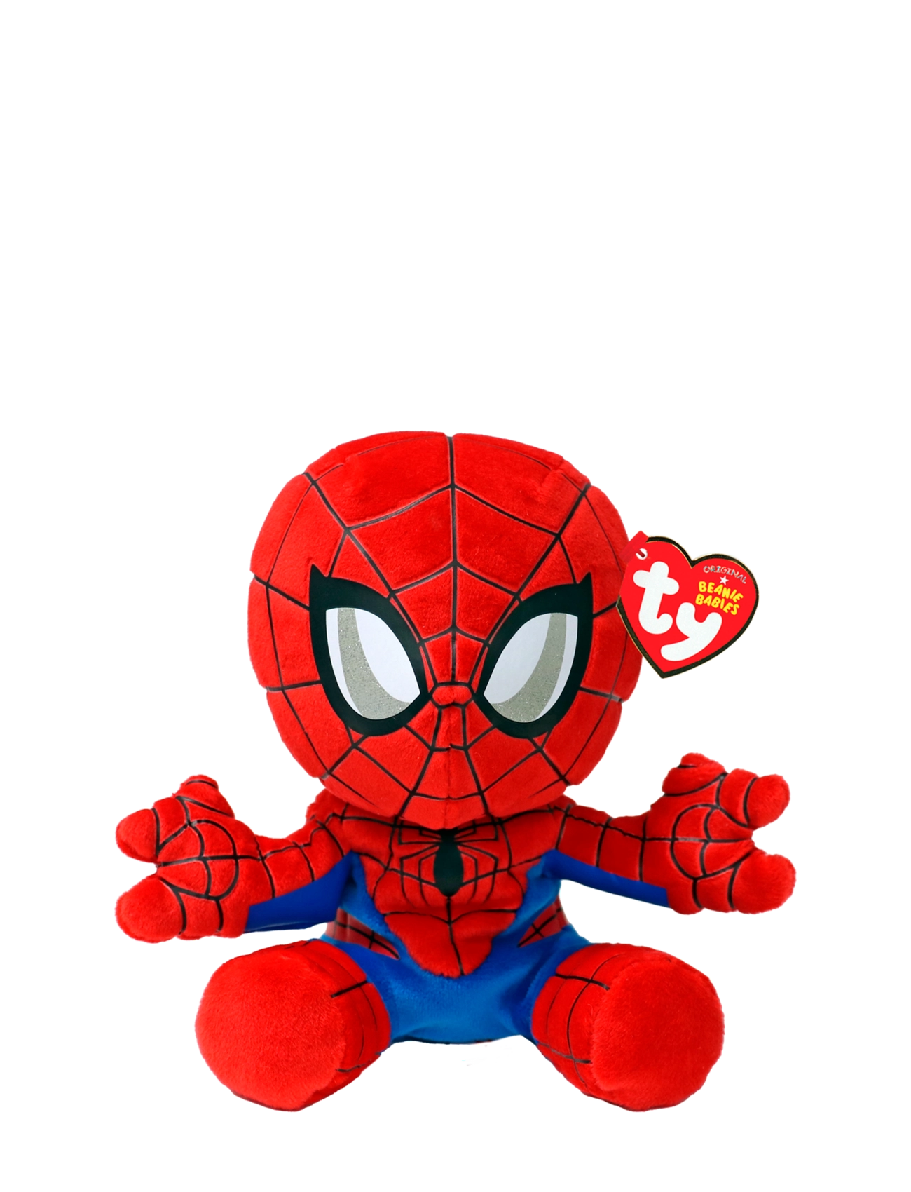TY Spiderman Floppy Reg, 15.5 cm, Soft Spielzeug, Mehrfarbig/gemustert - Stuffed Kinder