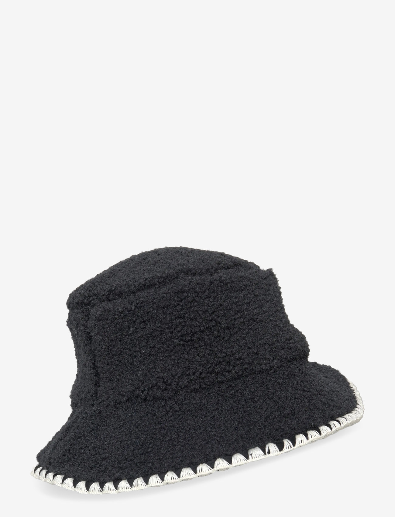 UGG - UGGfluff Scalloped Hat - bøllehatte - black - 0