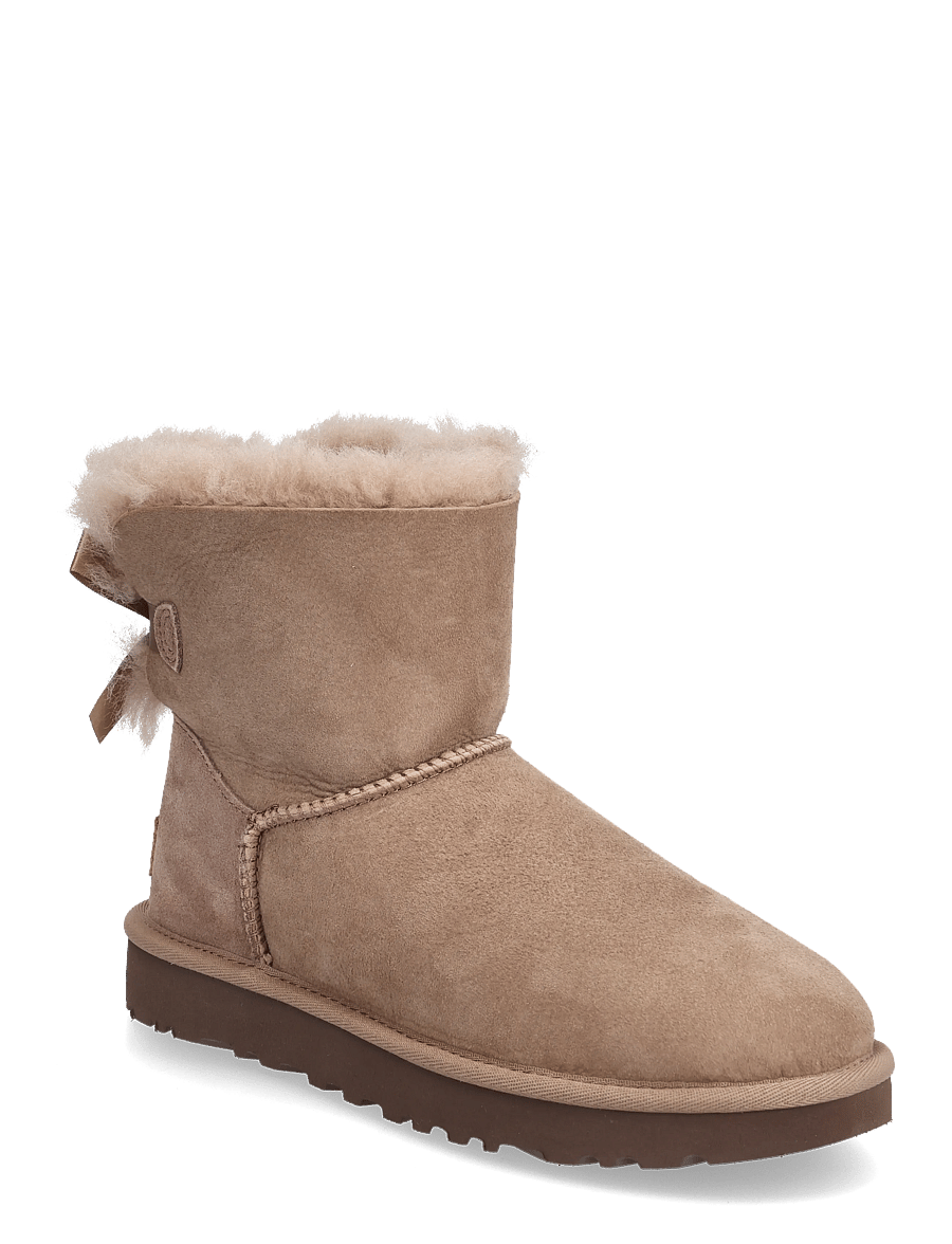 UGG - W Mini Bailey Bow II - teddy-stiefel - rocky oak - 0