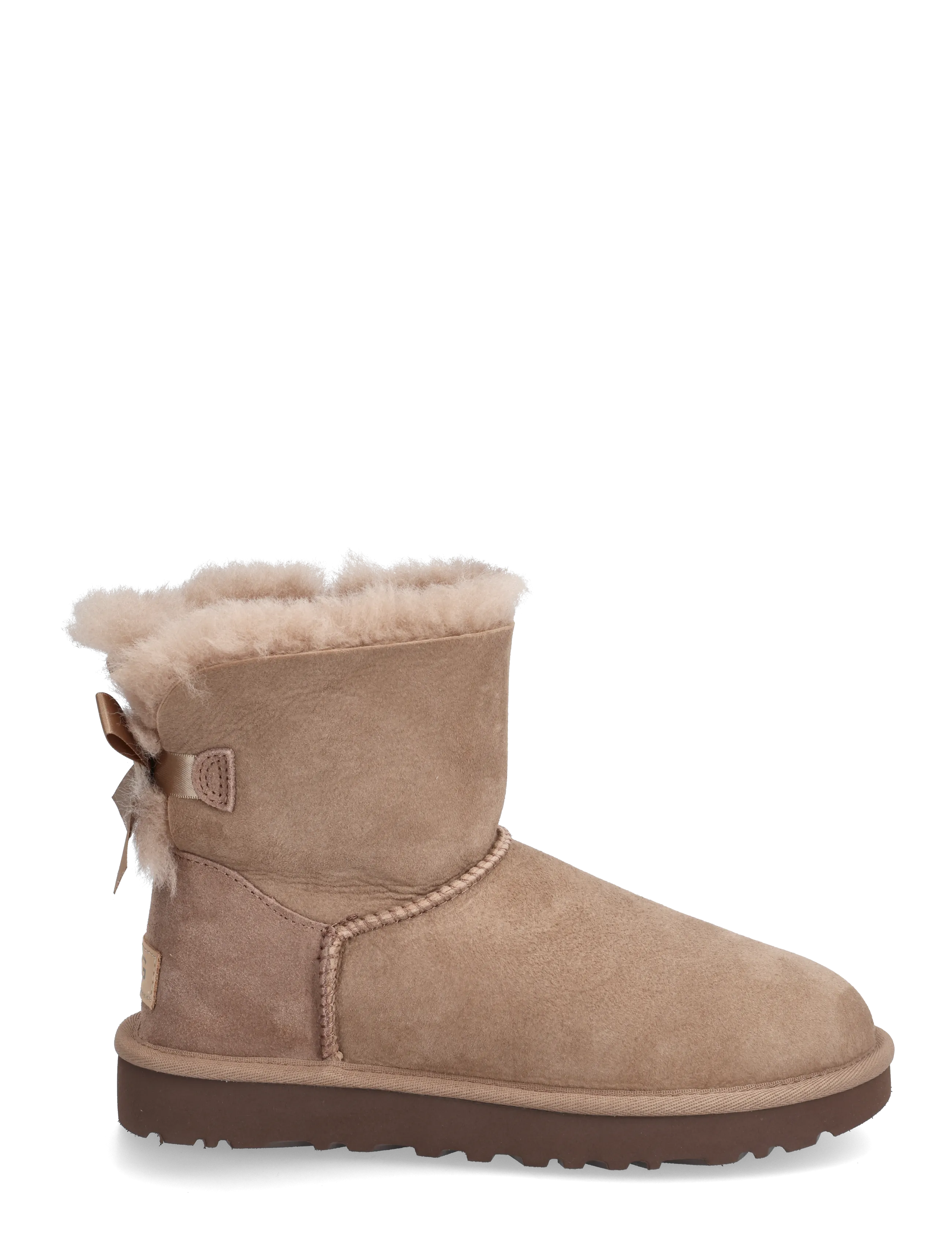 UGG - W Mini Bailey Bow II - teddy boots - rocky oak - 1