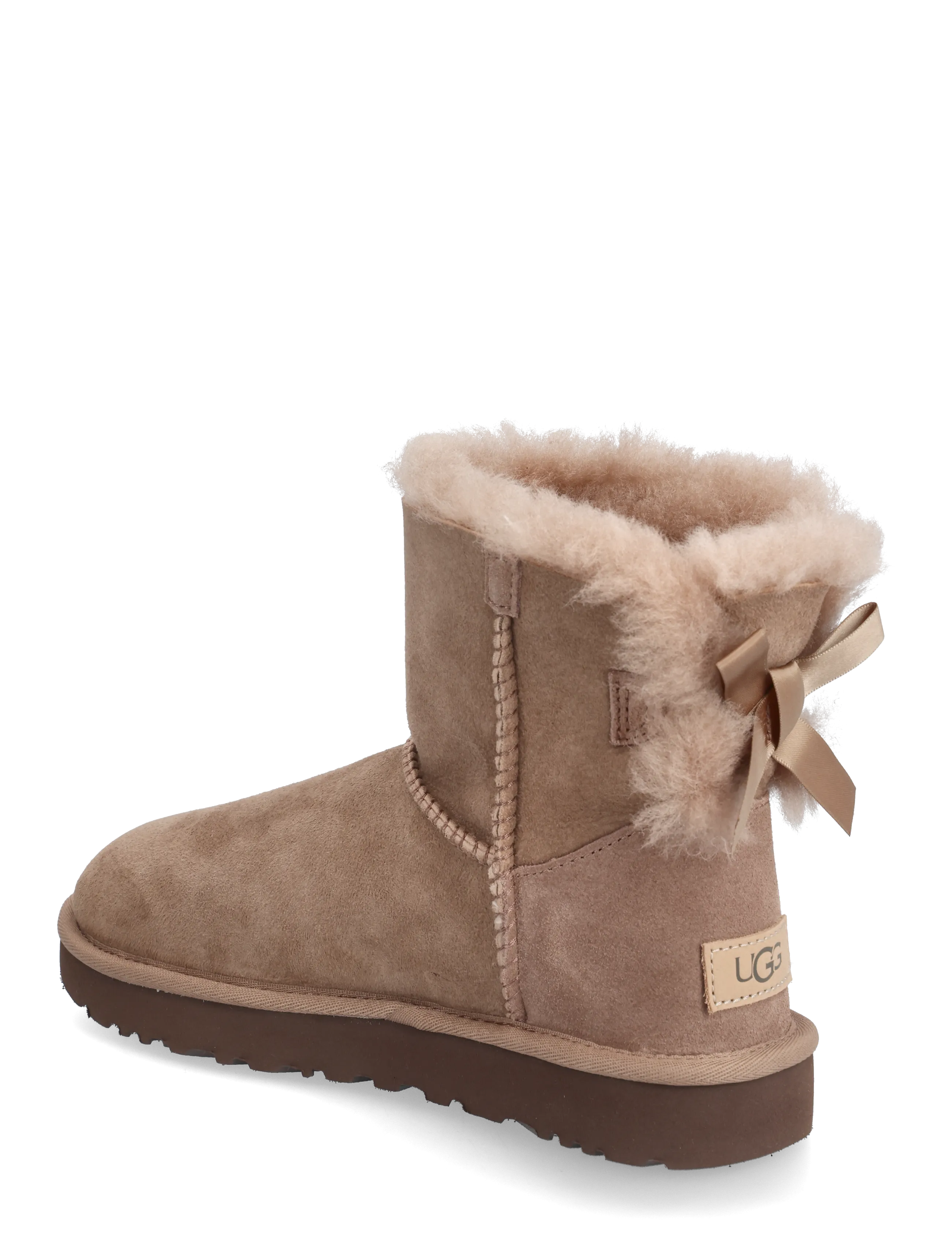UGG - W Mini Bailey Bow II - teddy boots - rocky oak - 2