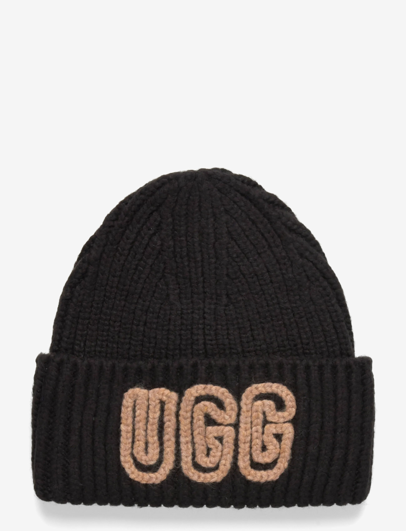 UGG - Chunky Crafted Rib Beanie - mössor - black - 0