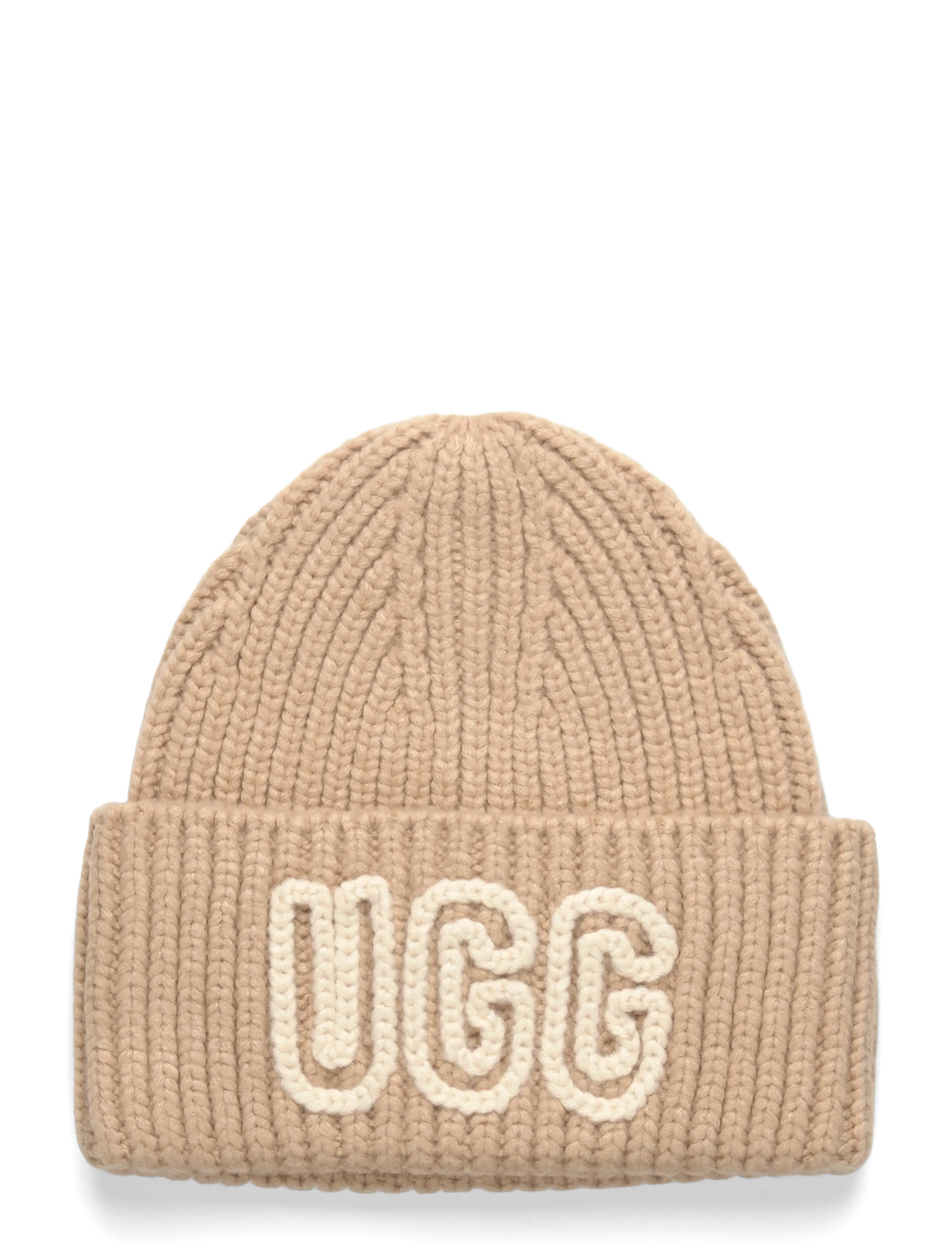 UGG Chunky Crafted Rib Beanie - Mütsid ja nokamütsid - WHITE PEPPER / beige