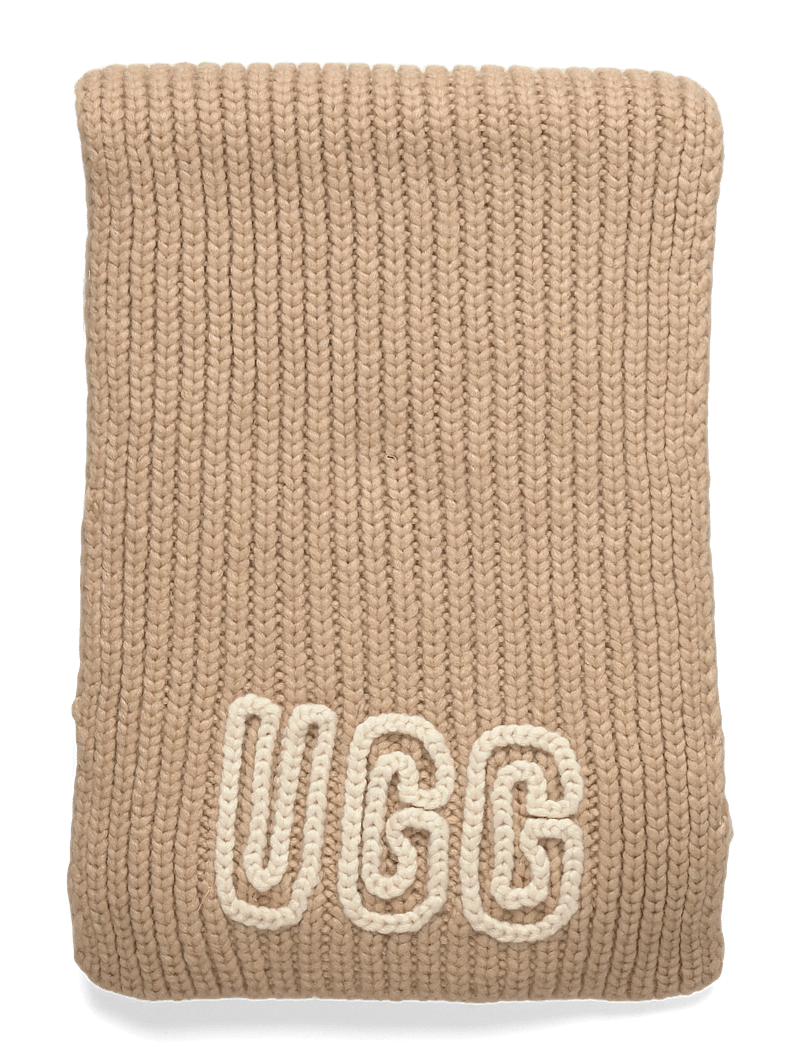 UGG - Chunky Crafted Rib Scarf - halstørklæder - white pepper - 1