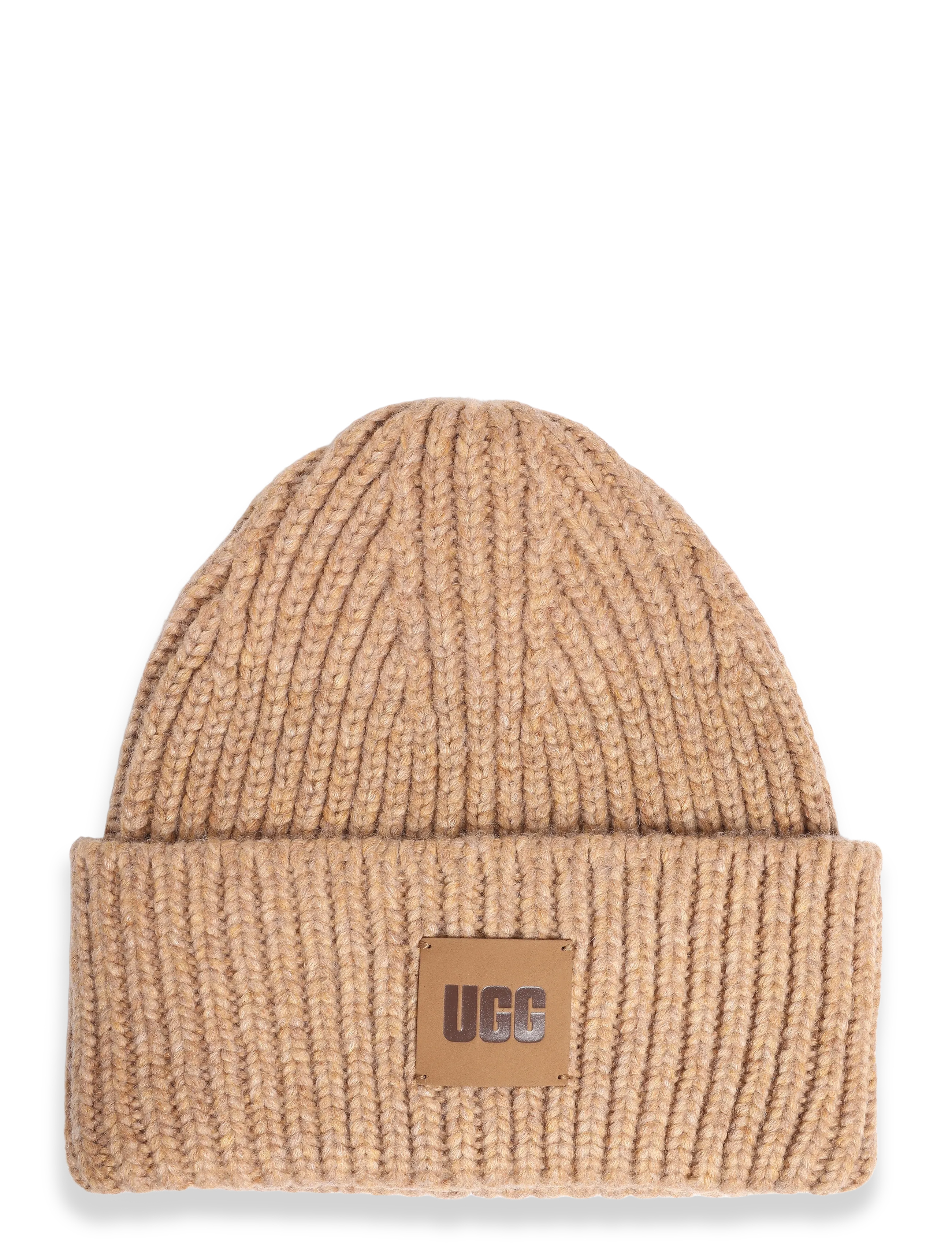 UGG M CHUNKY RIB BEANIE - Mütsid ja nokamütsid - CAMEL / beige