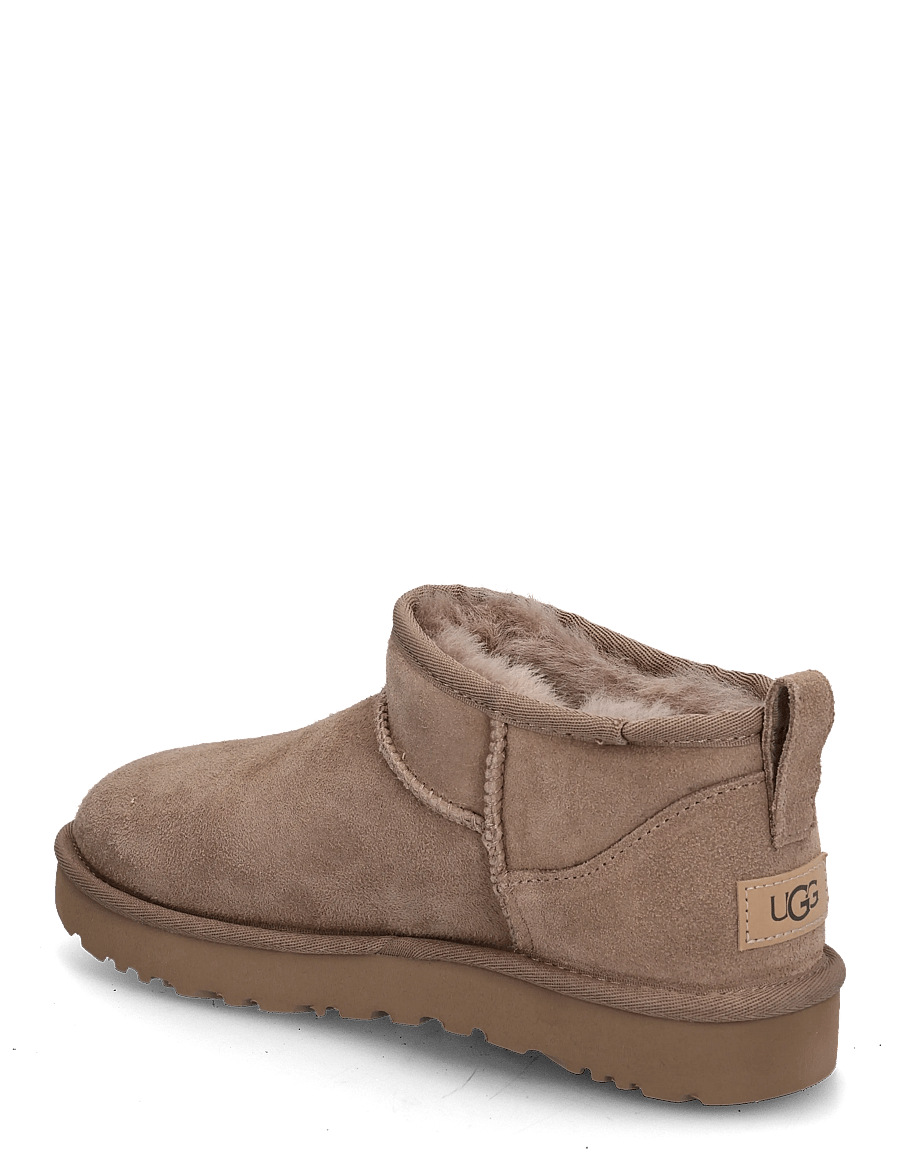 UGG - W Classic Ultra Mini - platta ankelboots - caribou - 1