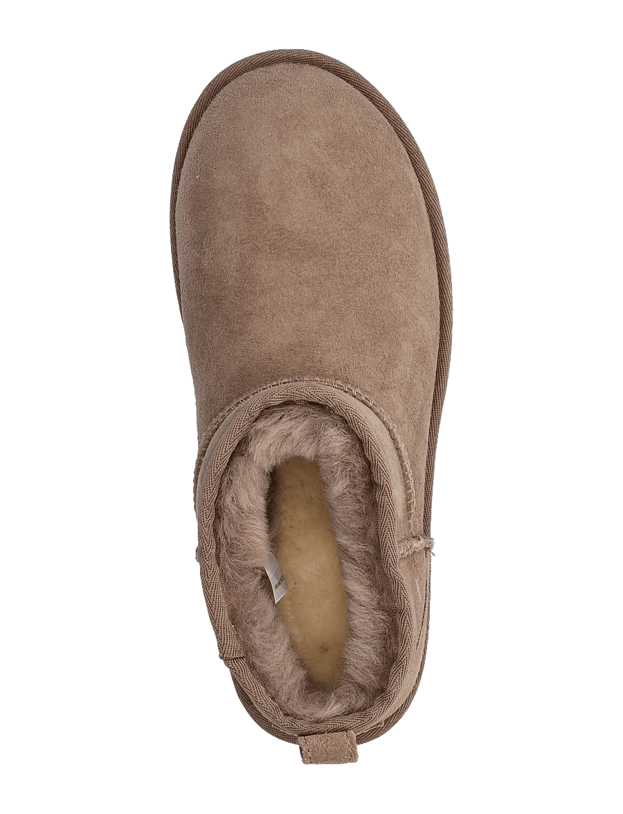 UGG - W Classic Ultra Mini - platta ankelboots - caribou - 3