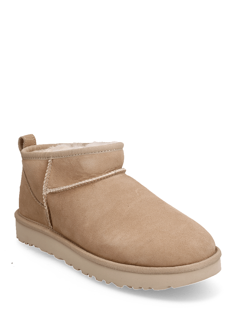 UGG - W Classic Ultra Mini - platta ankelboots - sand - 0