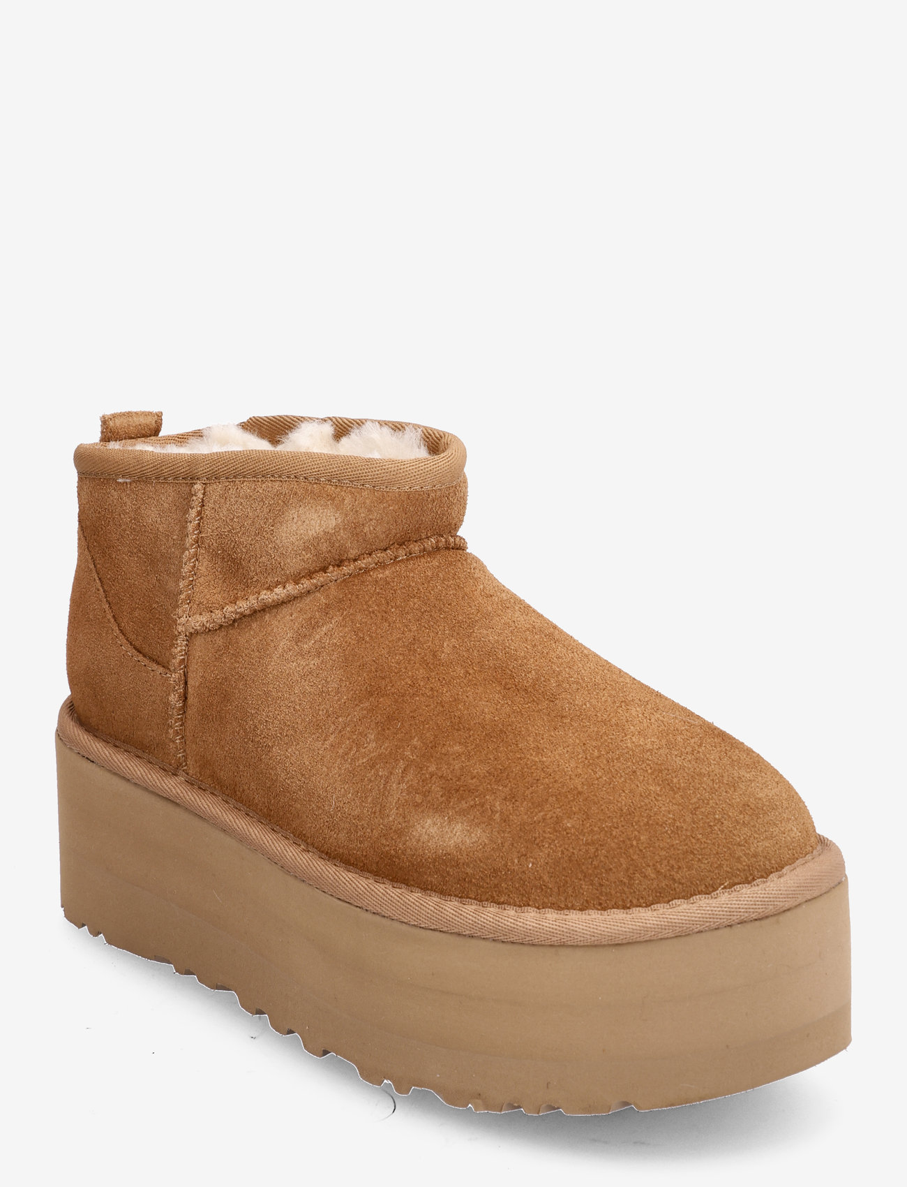 UGG - W Classic Ultra Mini Platform - bamsestøvler - chestnut - 0