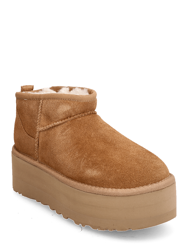 UGG - W Classic Ultra Mini Platform - bamsestøvler - chestnut - 0