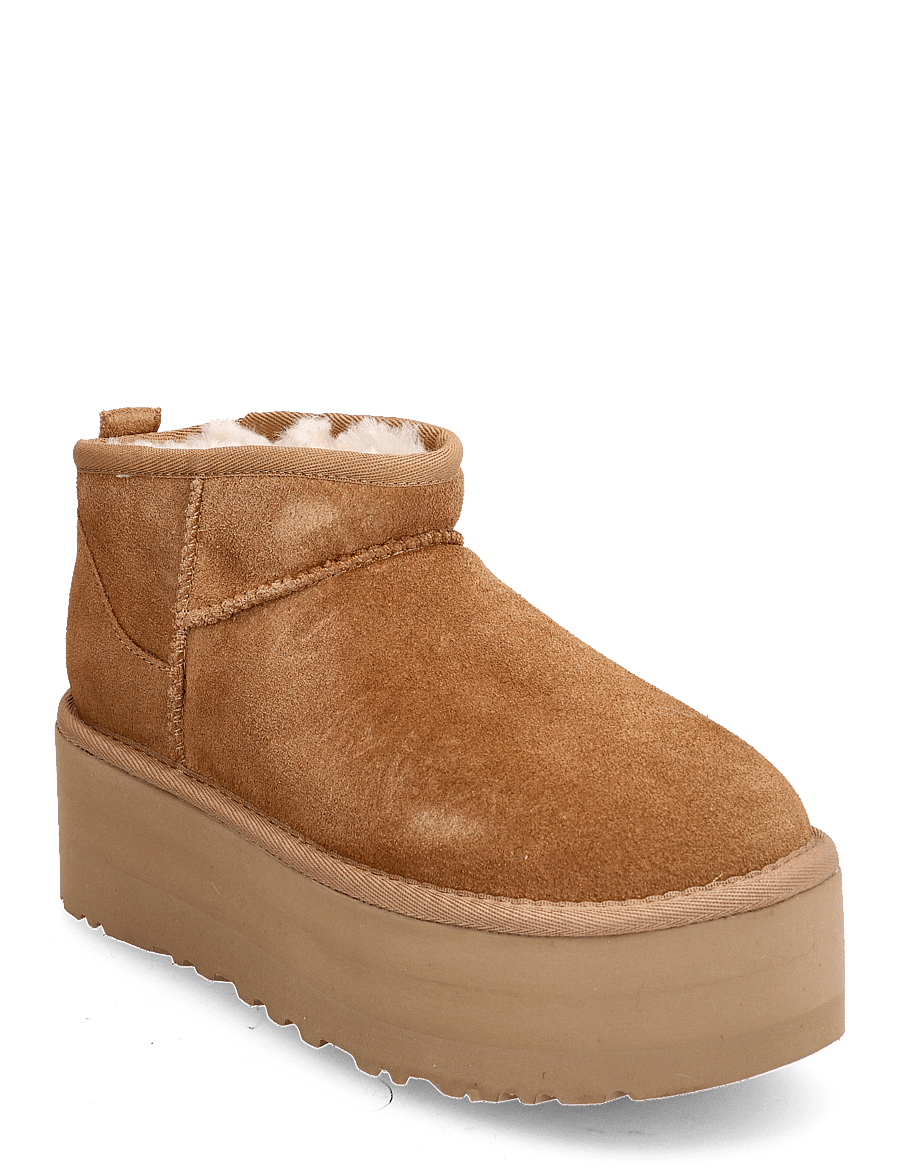 UGG - W Classic Ultra Mini Platform - teddy boots - chestnut - 0