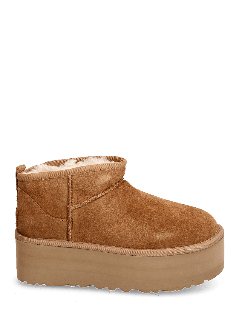 UGG - W Classic Ultra Mini Platform - bamsestøvler - chestnut - 1