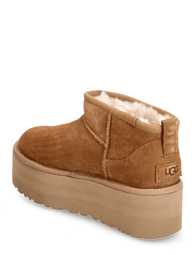 UGG - W Classic Ultra Mini Platform - bamsestøvler - chestnut - 2