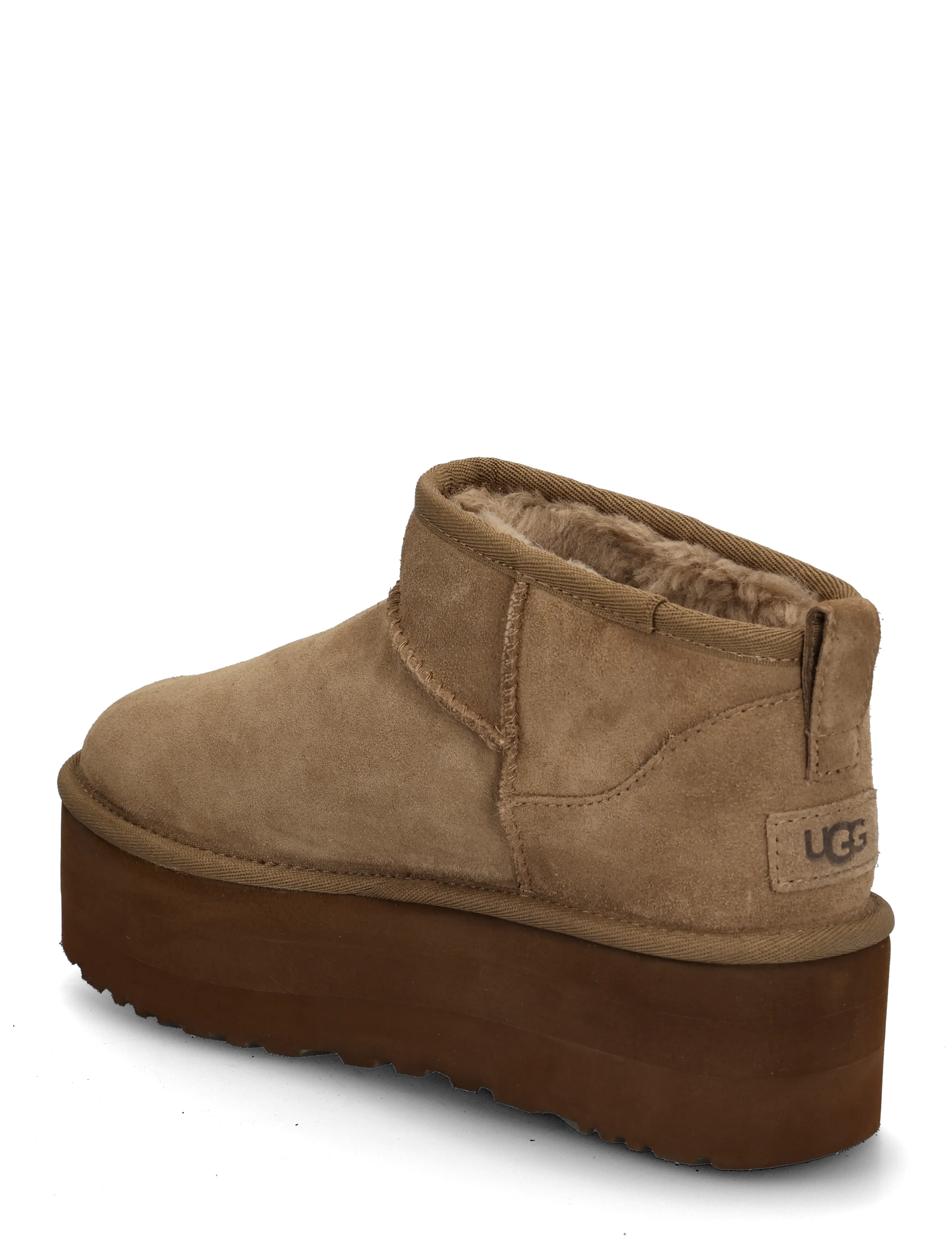UGG - W Classic Ultra Mini Platform - teddy boots - light bronze - 1