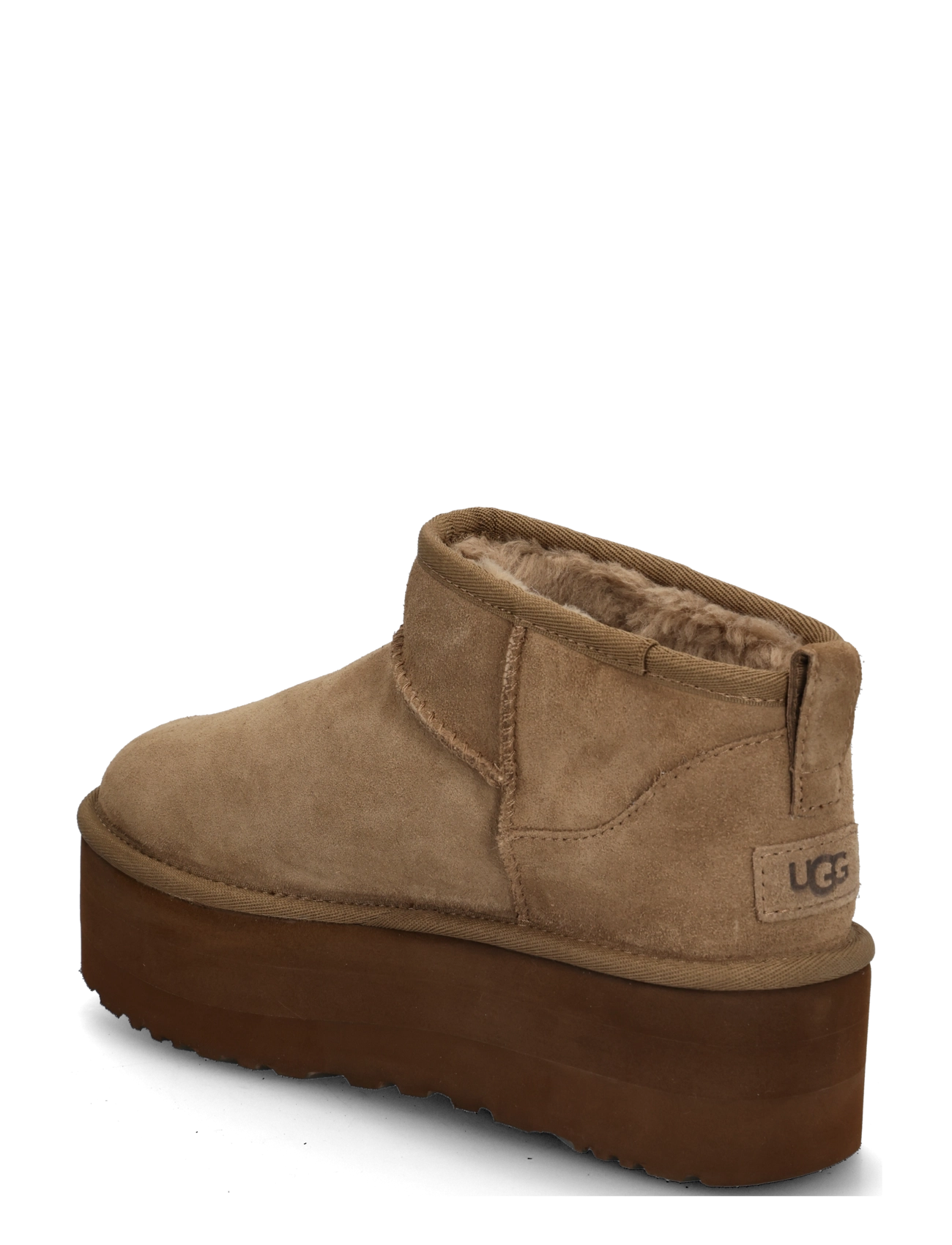 UGG - W Classic Ultra Mini Platform - teddy-stiefel - light bronze - 1
