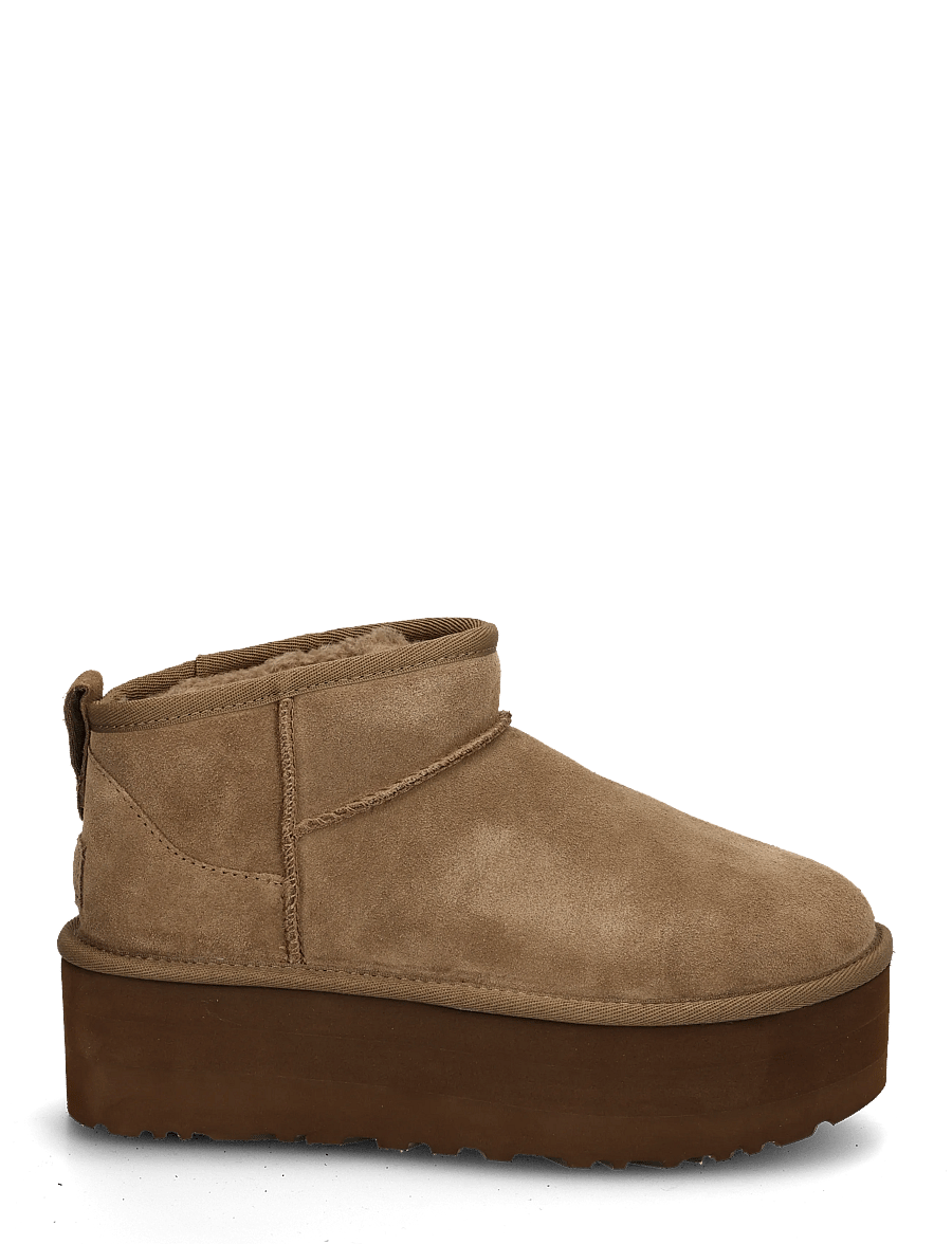 UGG - W Classic Ultra Mini Platform - teddy boots - light bronze - 2