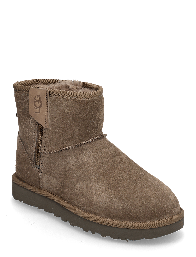 UGG - W Classic Mini Bailey Zip - teddy boots - hickory - 0
