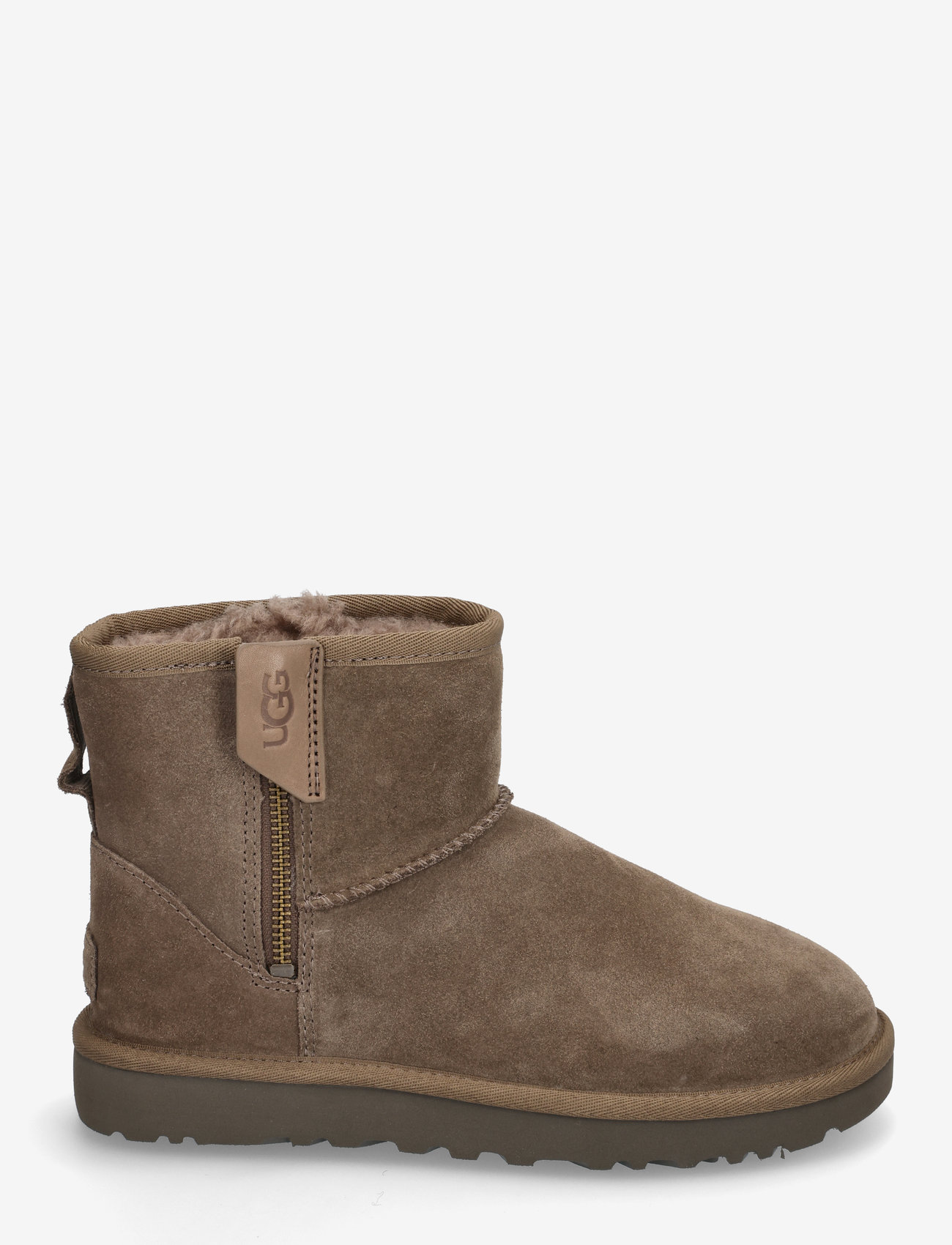 UGG - W Classic Mini Bailey Zip - teddy boots - hickory - 1