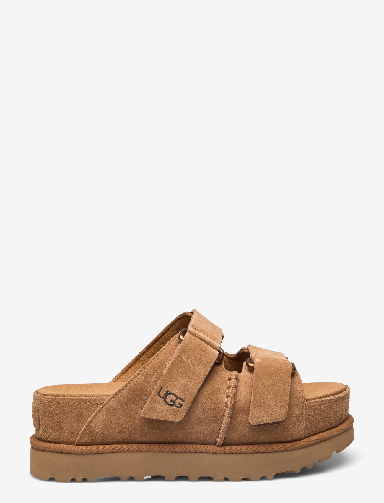 UGG - W Goldenstar Hi Slide - platåsandaler - chestnut - 1
