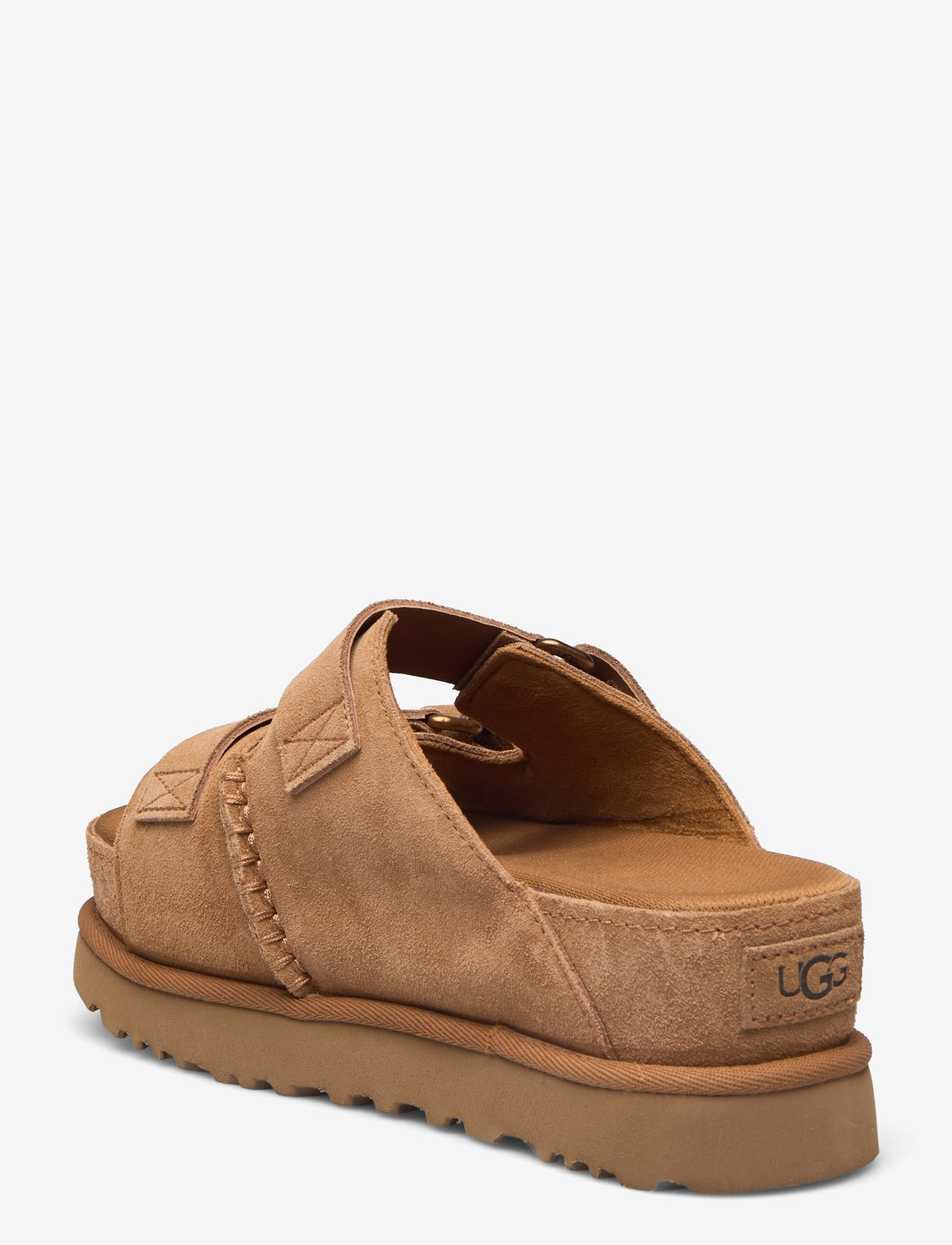 UGG - W Goldenstar Hi Slide - platåsandaler - chestnut - 2