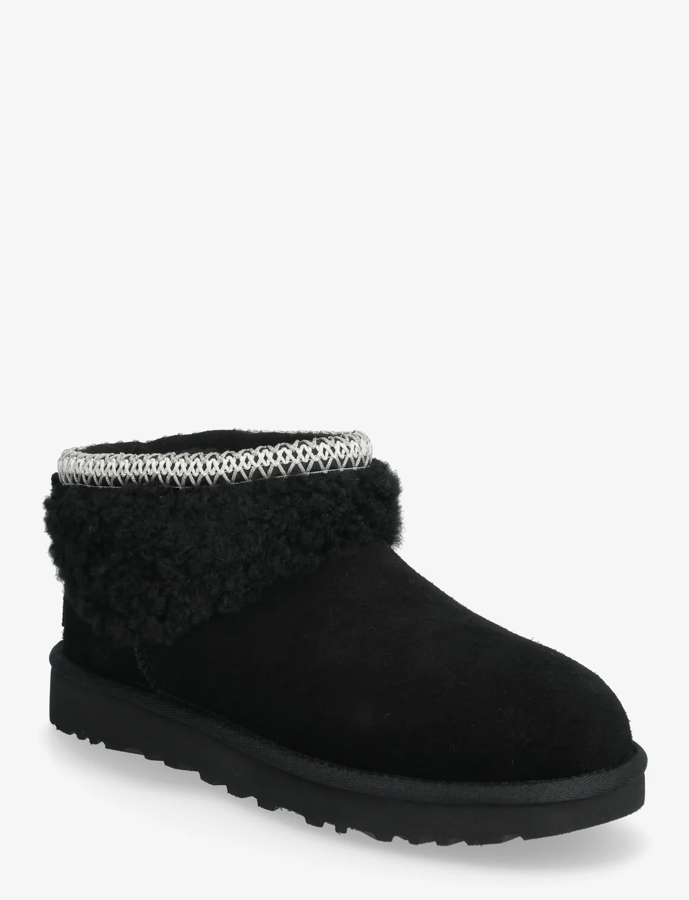 UGG - W Classic Ultra Mini Maxi Curly - bamsestøvler - black - 0