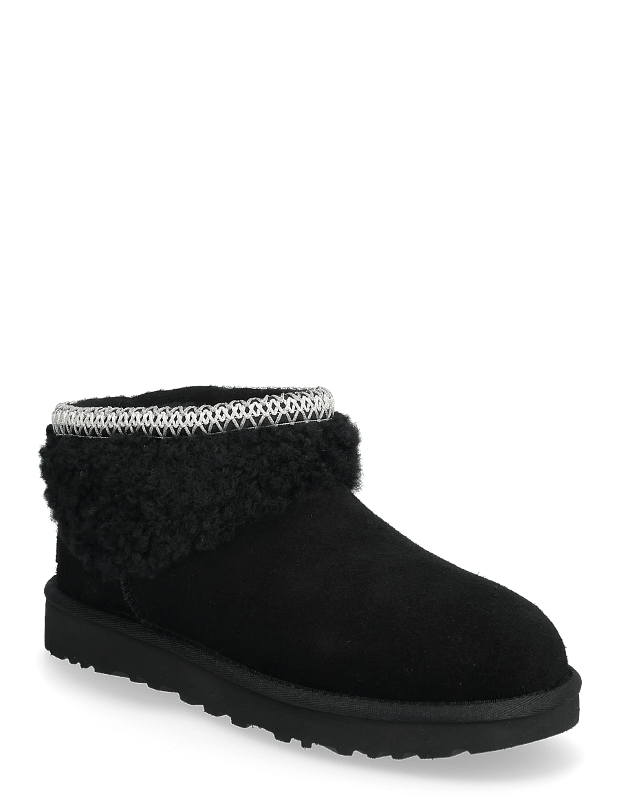 UGG - W Classic Ultra Mini Maxi Curly - teddy boots - black - 0