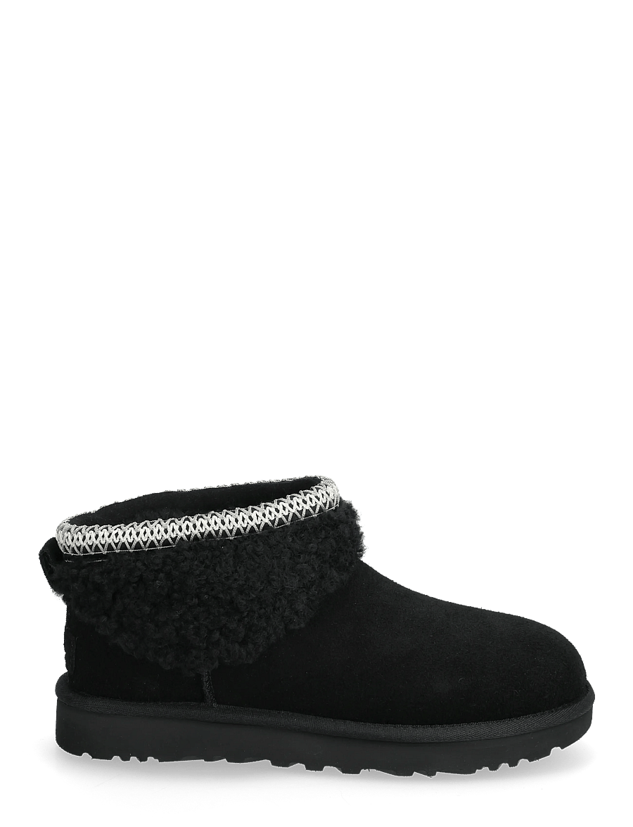 UGG - W Classic Ultra Mini Maxi Curly - teddy boots - black - 1