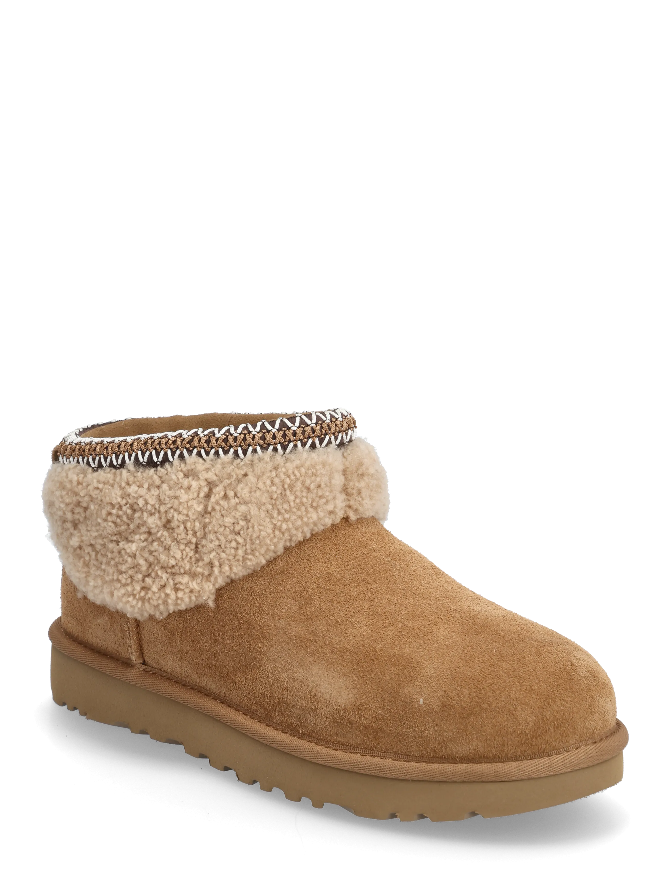UGG W Classic Ultra Mini Maxi Curly, 37, Schuhe, Beige - Teddy Boots, Frauen
