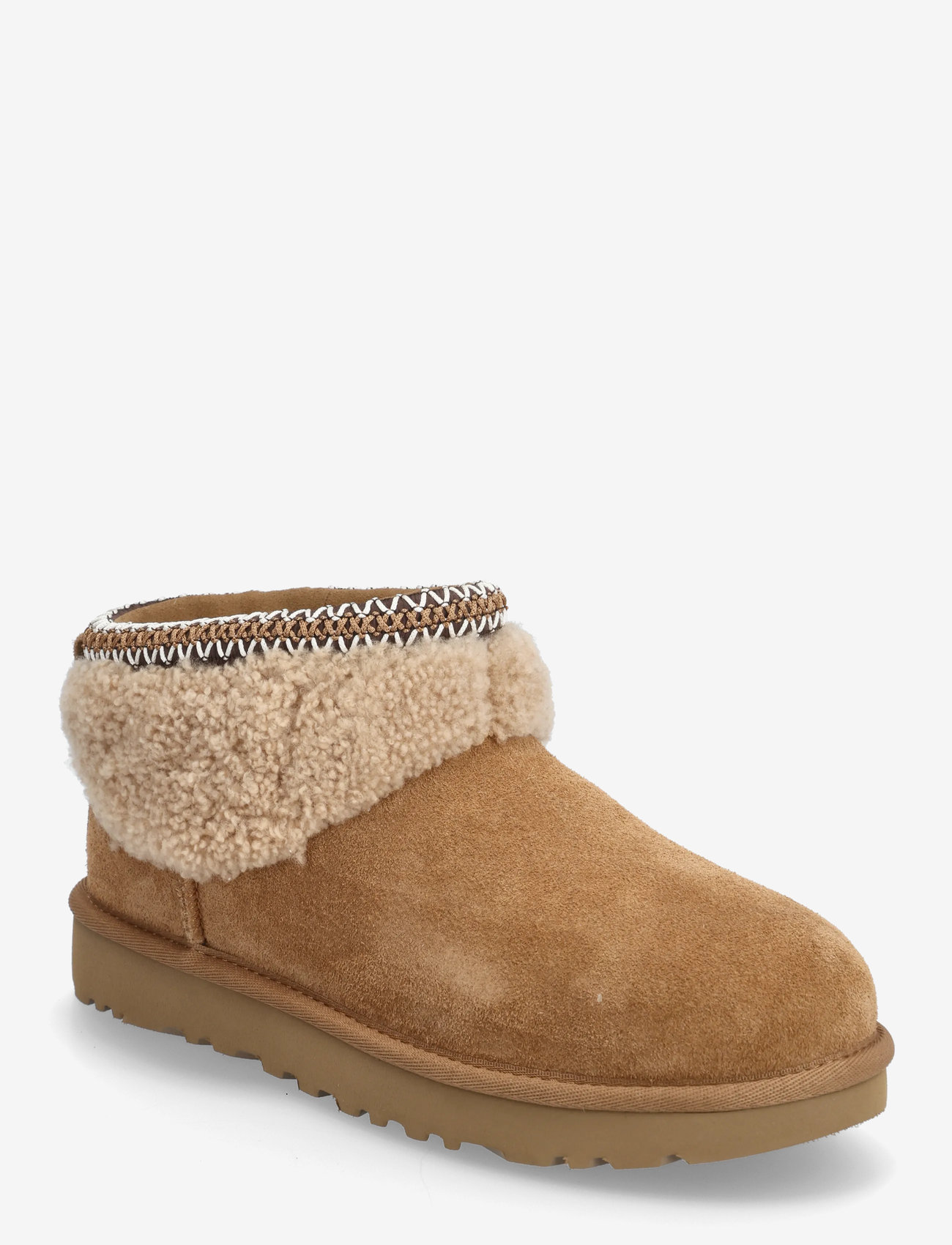 UGG - W Classic Ultra Mini Maxi Curly - teddyfell boots - chestnut - 0
