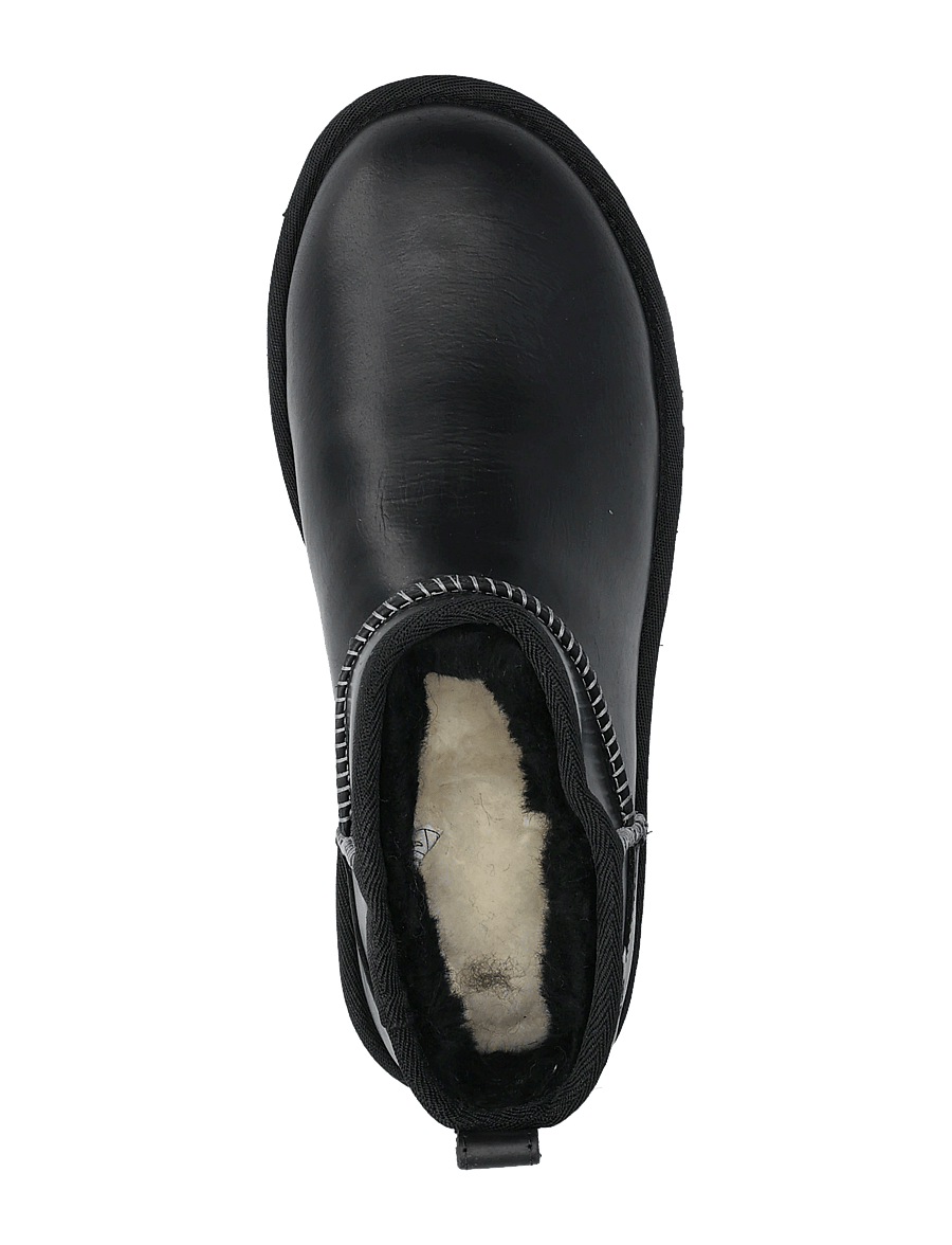 UGG - W Classic Ultra Mini LTHR Regen - teddy-stiefel - black - 3