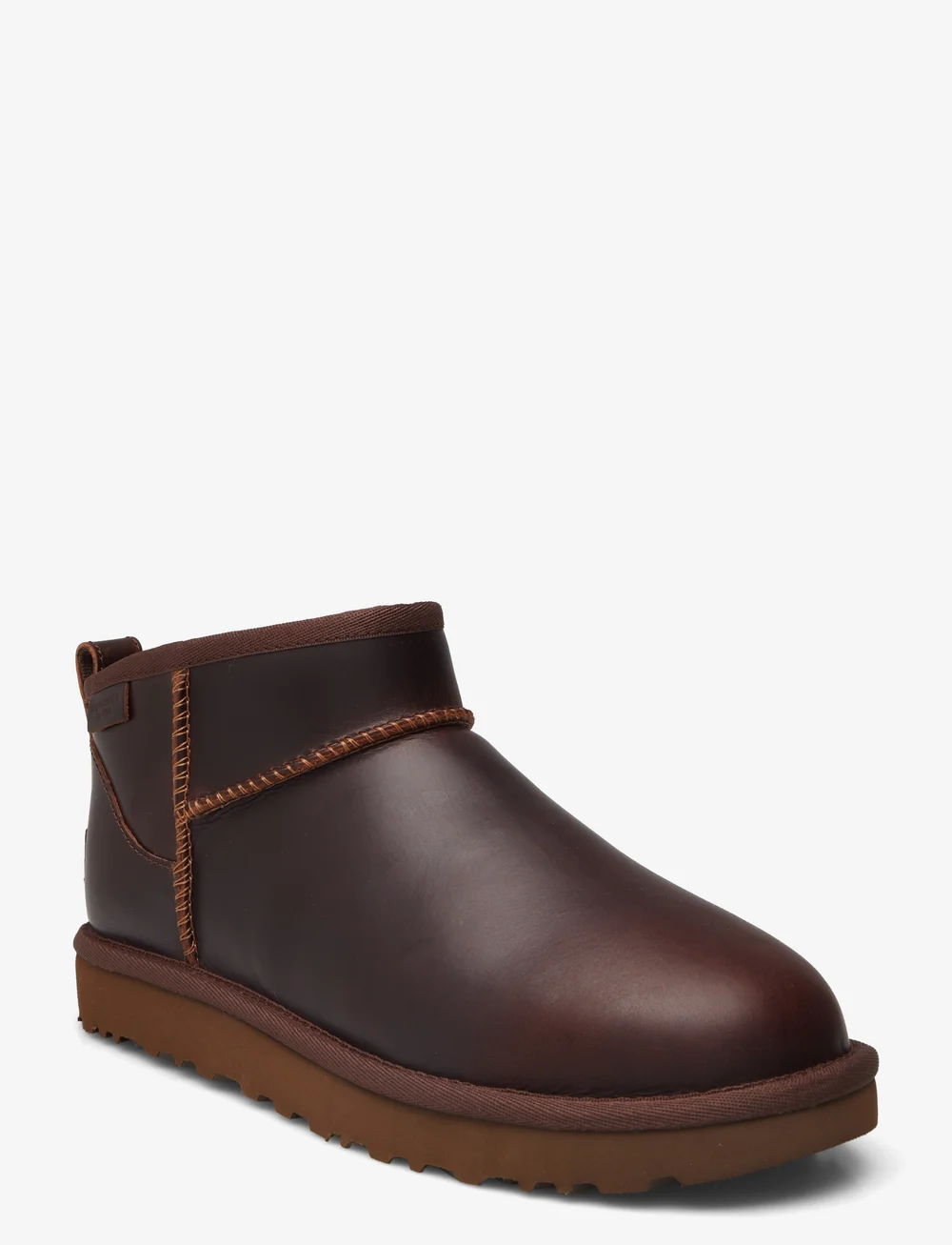 UGG - W Classic Ultra Mini LTHR Regen - bamsestøvler - ironwood - 0