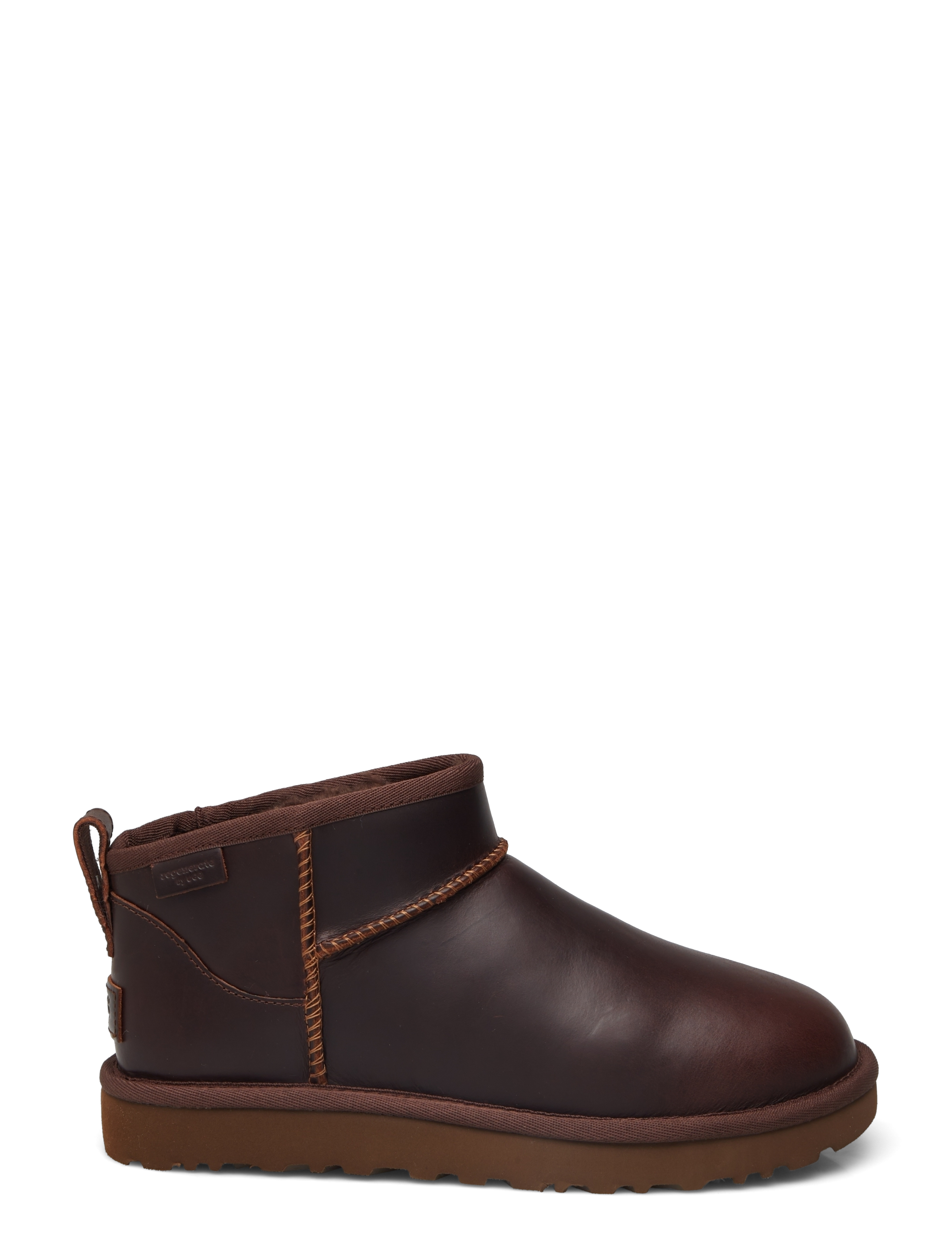 UGG - W Classic Ultra Mini LTHR Regen - teddy boots - ironwood - 1
