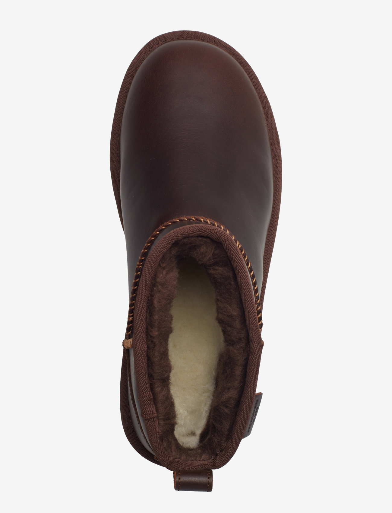 UGG - W Classic Ultra Mini LTHR Regen - teddyfell boots - ironwood - 3