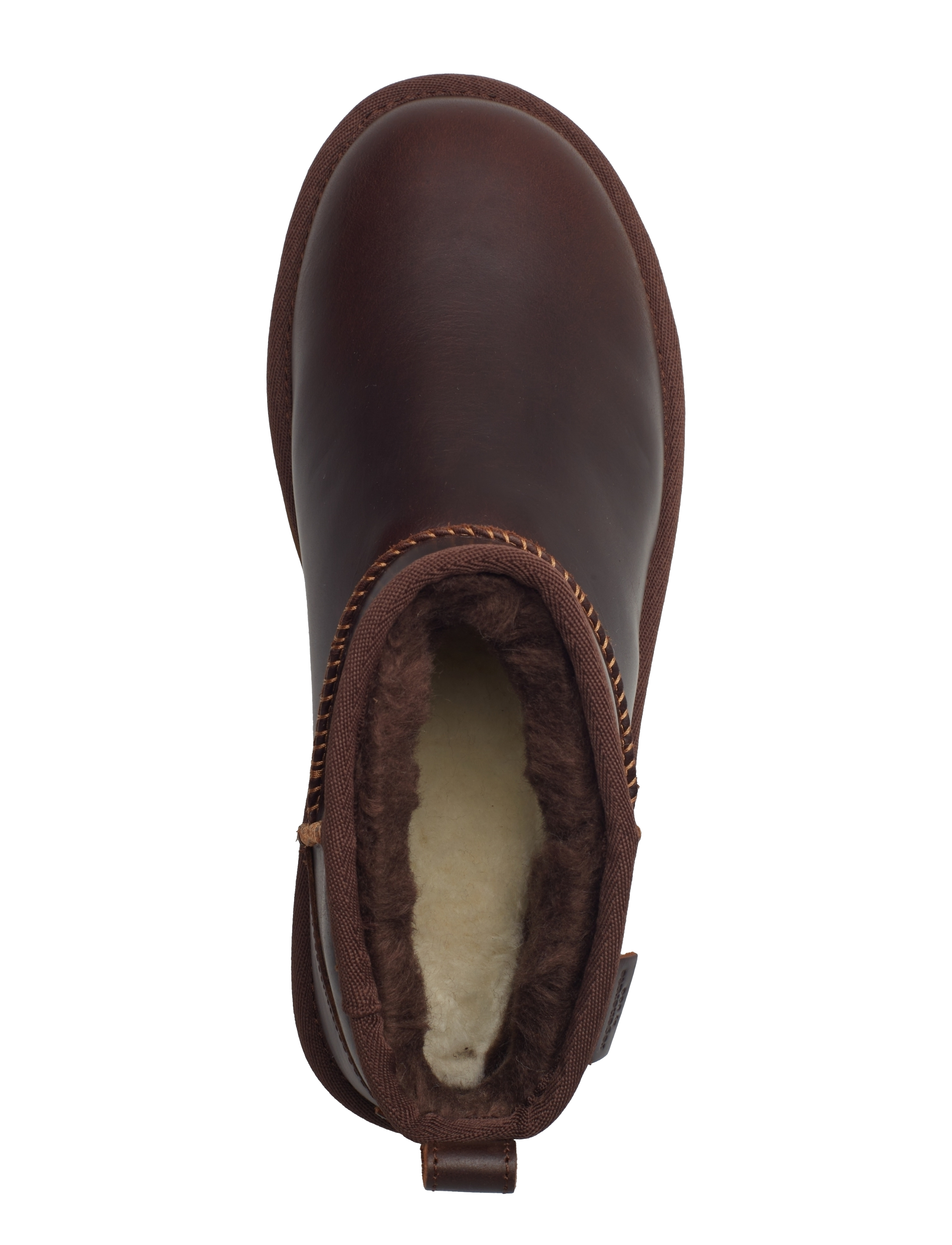 UGG - W Classic Ultra Mini LTHR Regen - teddy boots - ironwood - 3