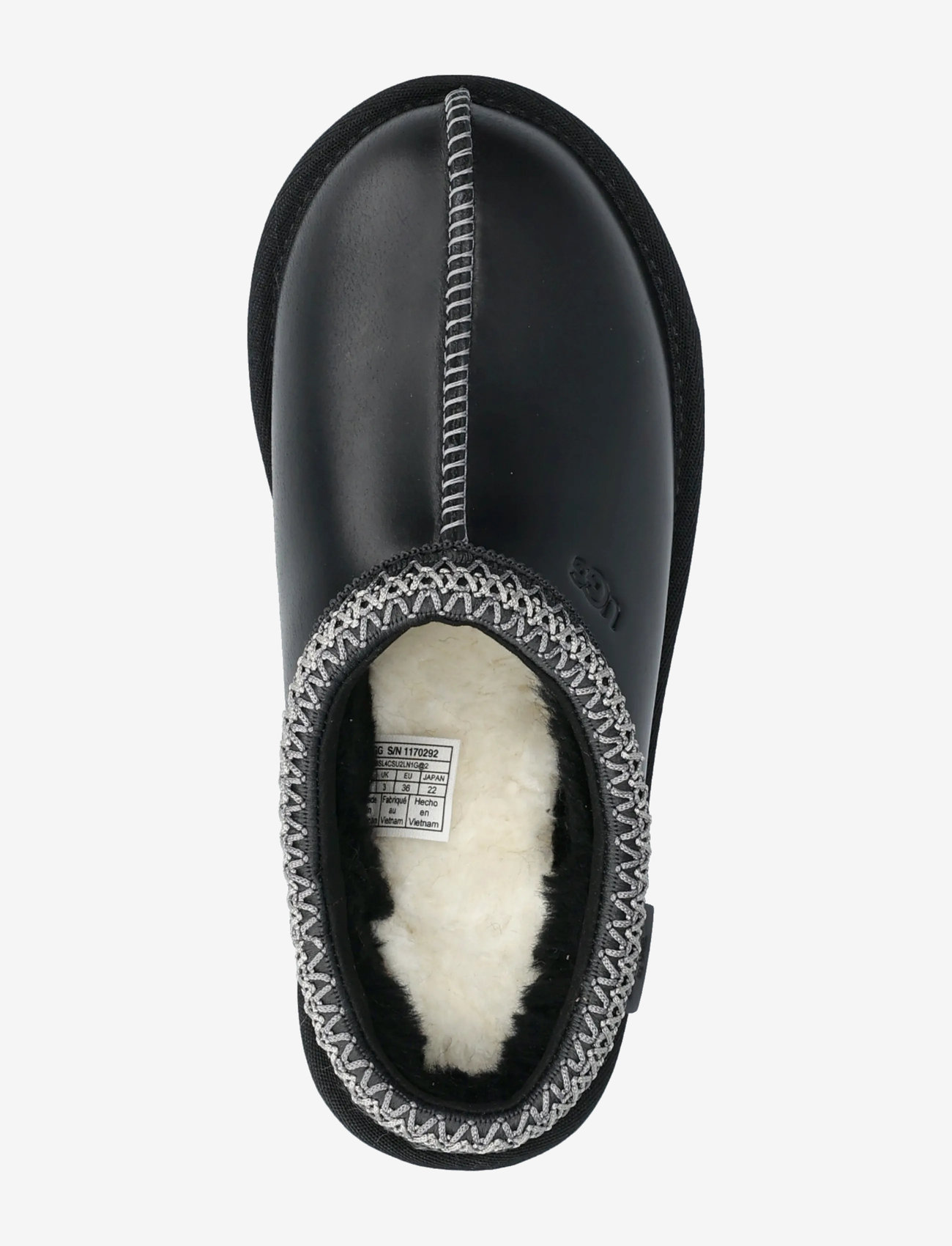 UGG - W Tasman LTHR Regen - platta mules - black - 3